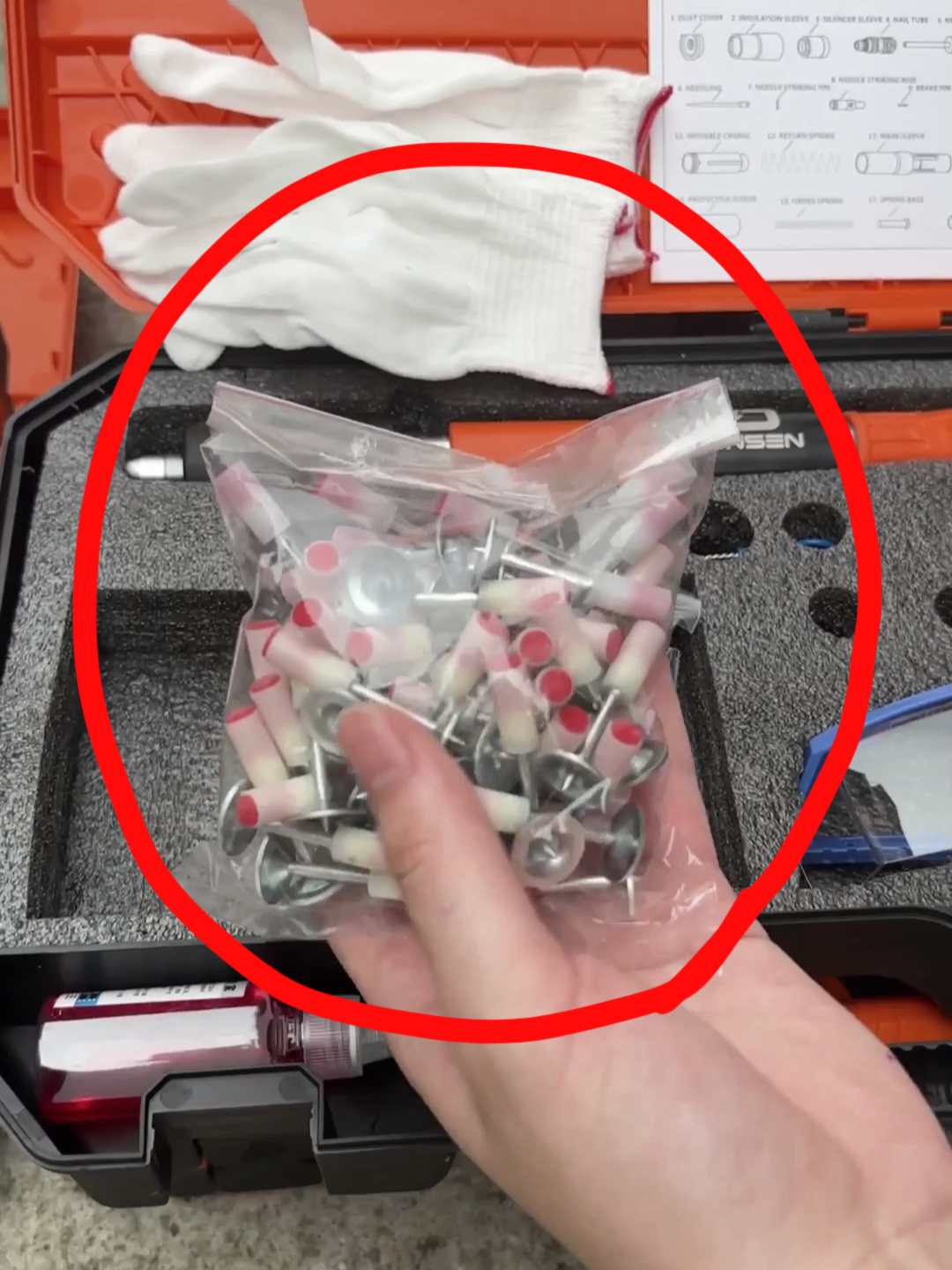 ตะปูเครื่องยิงดอก ตะปูแรงดันสูง