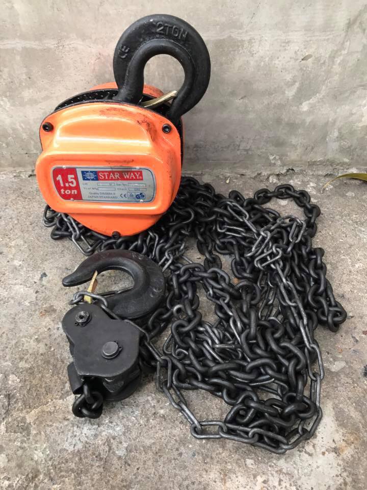รอกโซ่ มีขนาด 1ตัน 1.5ตัน 2ตัน