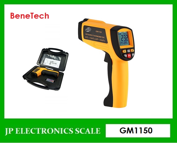 เครื่องวัดอุณหภูมิ เทอร์โมมิเตอร์ อินฟาเรด มิเตอร์วัดอุณหภูมิอินฟาเรด Digital Infrared Thermometer BeneTech รุ่น GM1150 -50°C ~ 1150°C (-58°F ~ 2102°F)