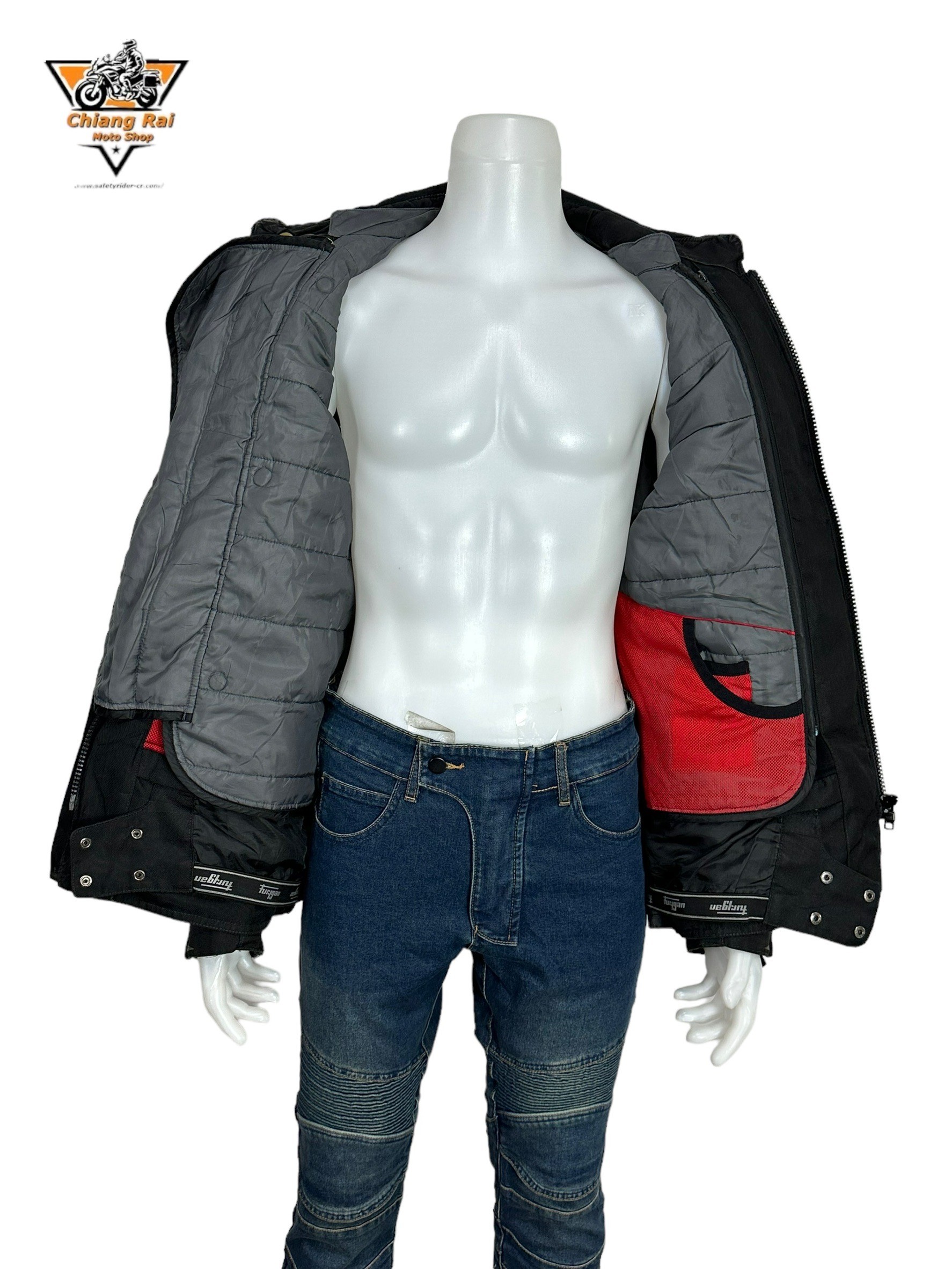 เสื้อขี่มอเตอร์ไซด์( มือสอง) RCTA 629: อก 52" ยาว 29"(XL) **furygan**