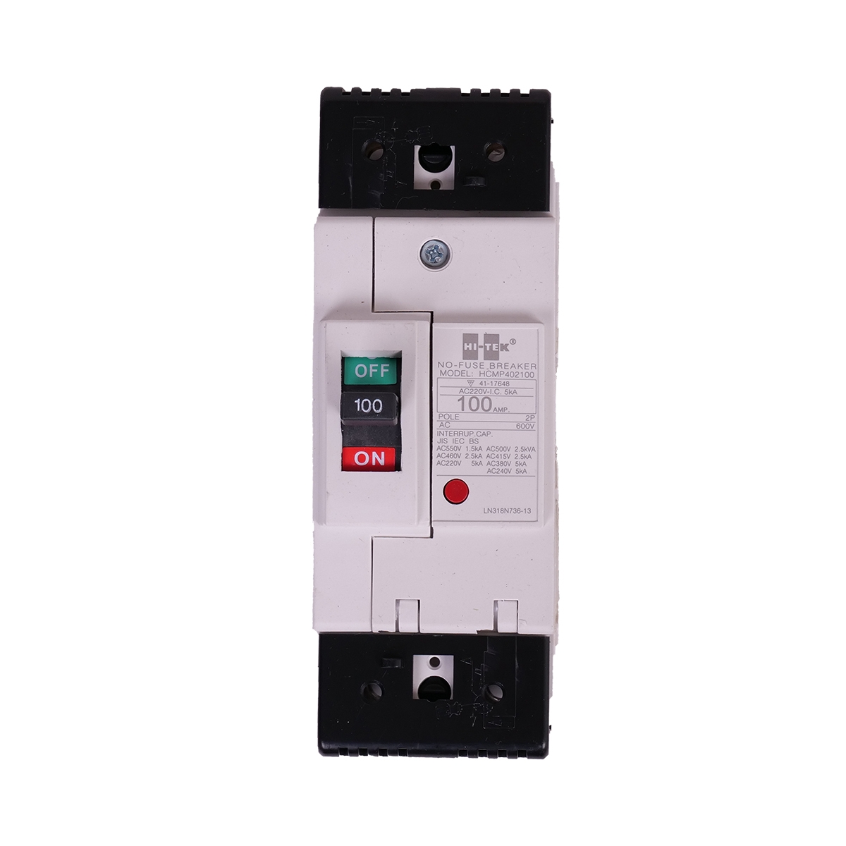 HI-TEK เบรกเกอร์ 2 สาย 100 แอมป์ รุ่น HT100-CP