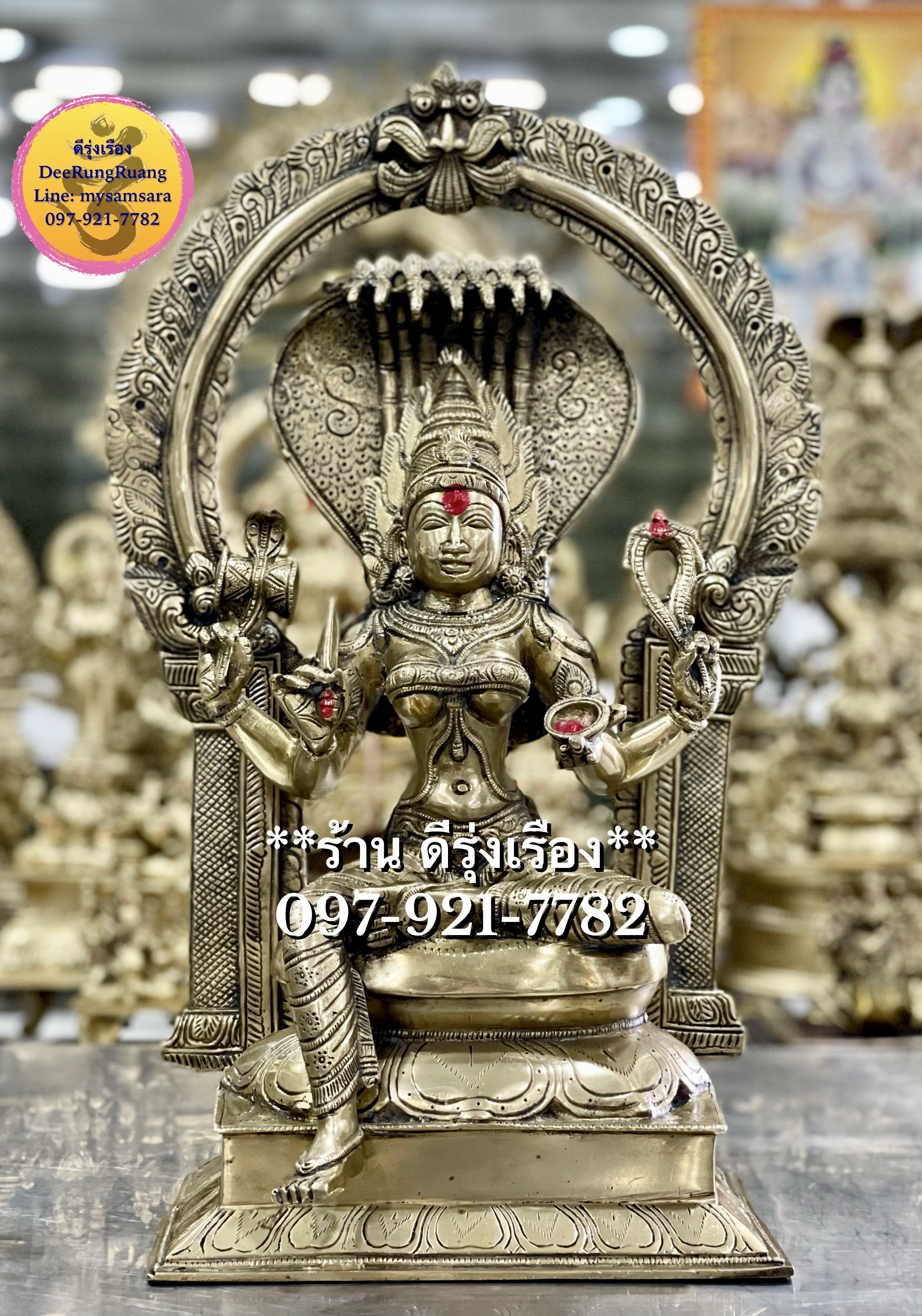 พระแม่มารีอัมมัน ประทับบัลลังก์ (สูง 21.5 นิ้ว)
