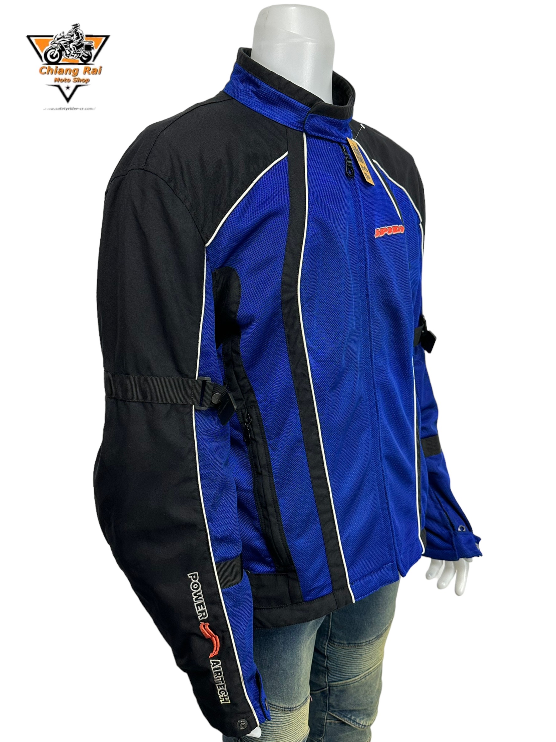 เสื้อขี่มอเตอร์ไซด์( มือสอง) RCSA 802: อก 50" ยาว 26" (XL) **SPIDI**