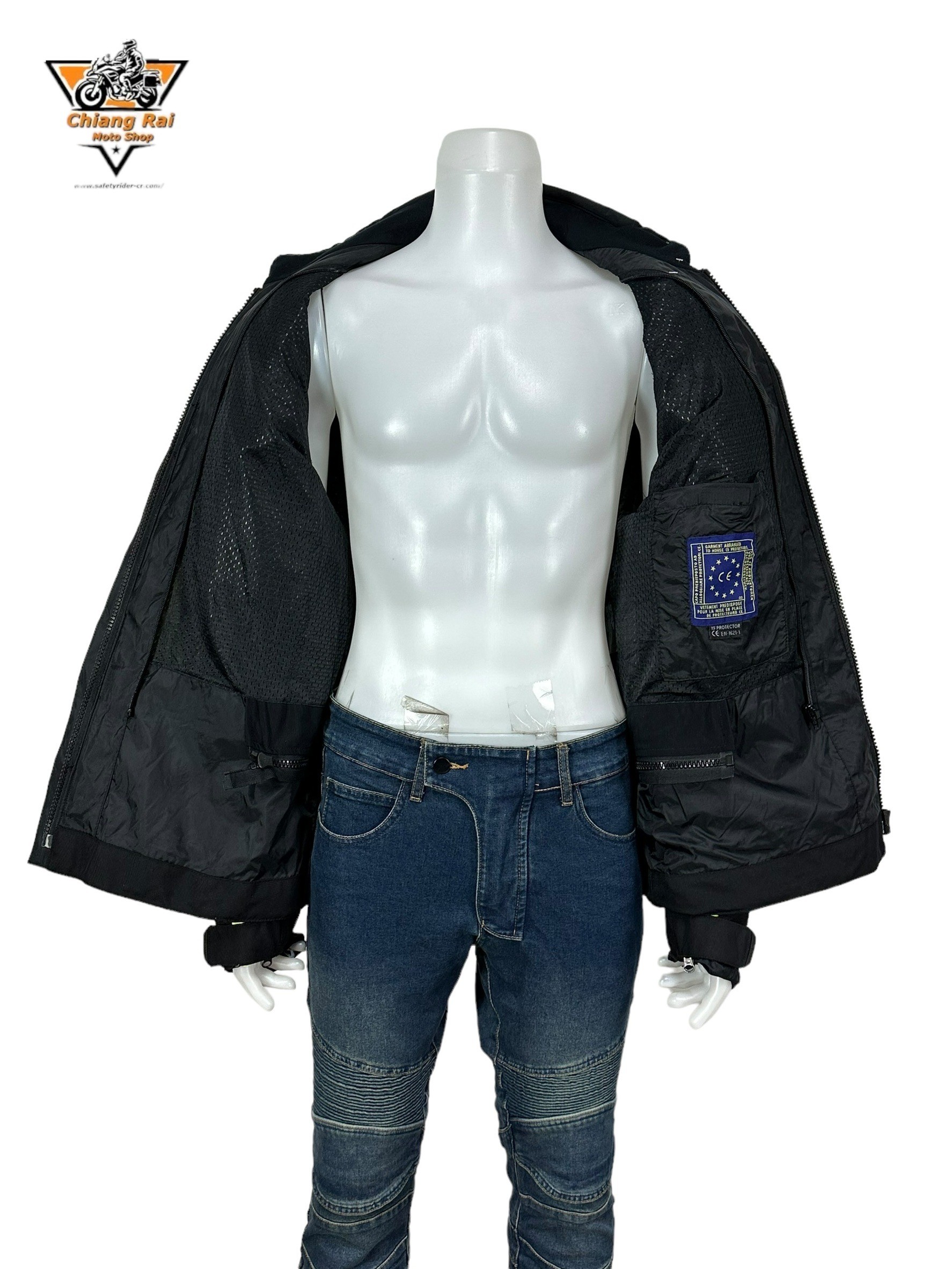 เสื้อขี่มอเตอร์ไซด์( มือสอง) RCTA 634: อก 50" ยาว 29"(XL) **IXS**