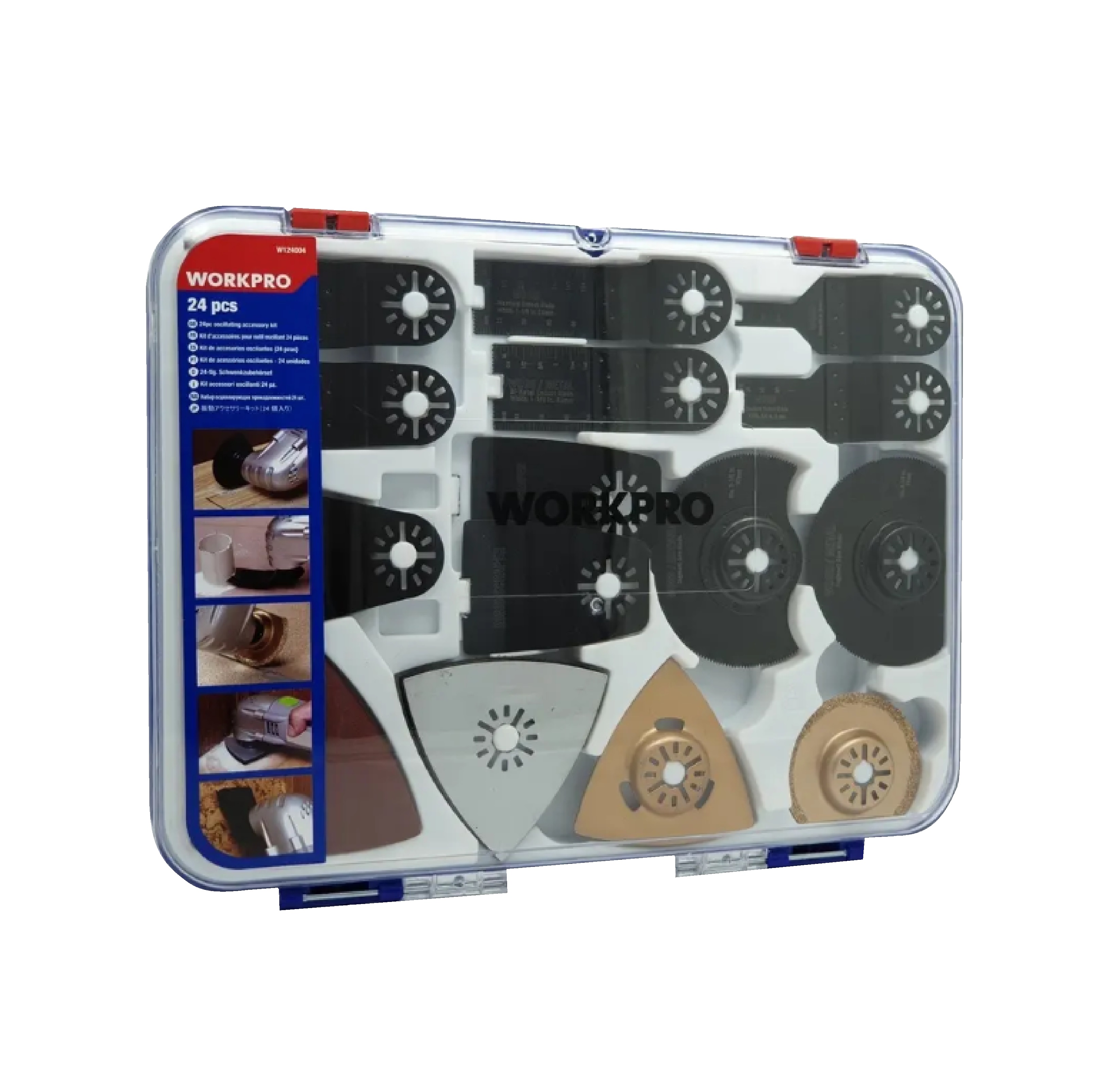 WORKPRO ชุดอุปกรณ์เสริมมัลติทูล 24ชิ้น รุ่น W124004