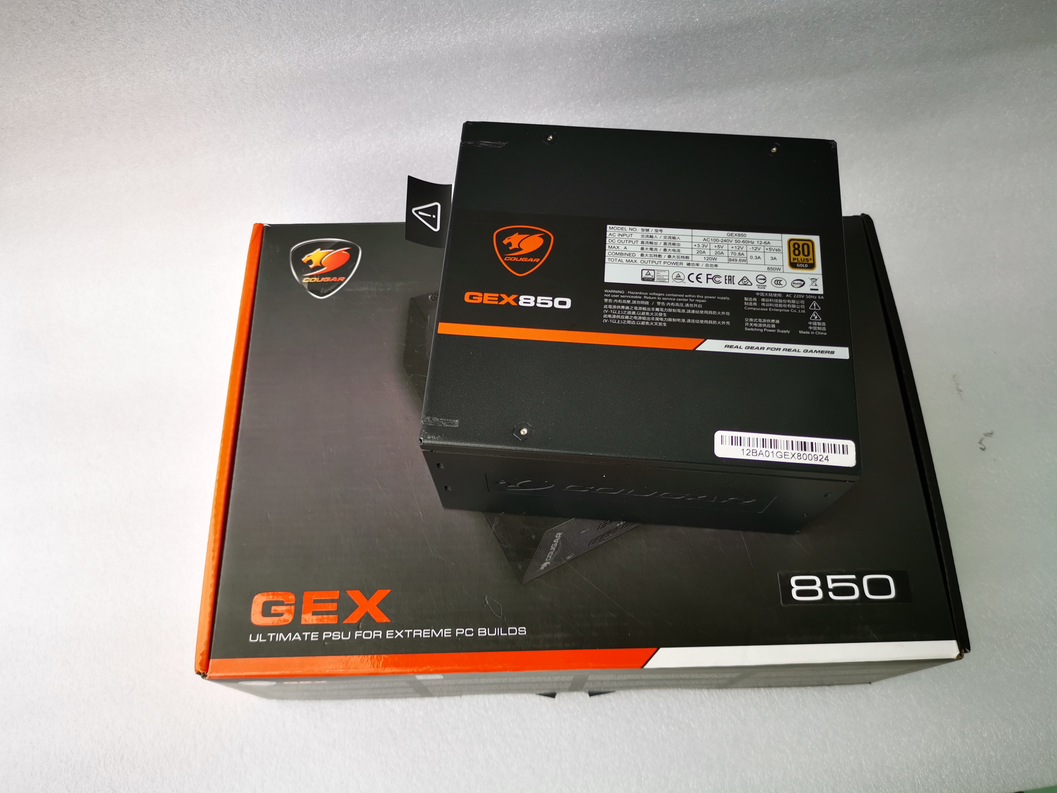 COUGAR GEX 850 850W (80+ GOLD)