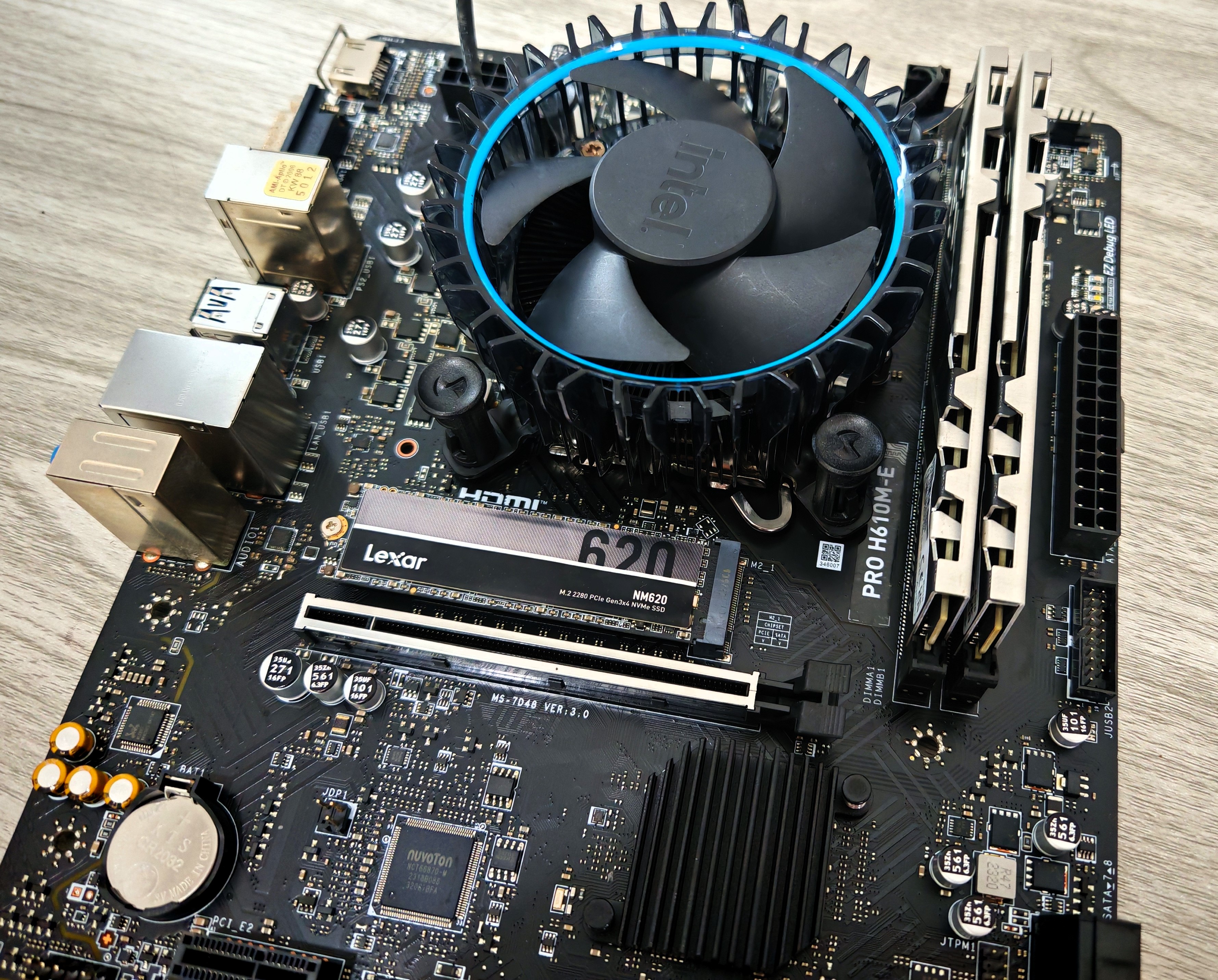 เซ็ตมัดรวม บอร์ด H610M + i5 12400F + DDR5 32GB + SSD M.2 256GB