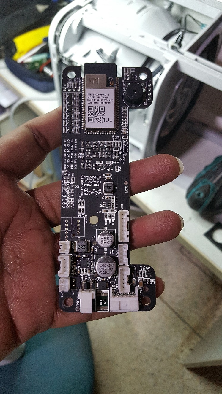 ซ่อมเครื่องฟอกอากาศ ยี่ห้อ Xiaomi รุ่น Mi2 อาการพัดลมไม่หมุน