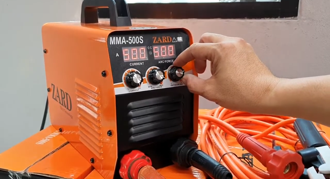 ตู้เชื่อม Zard 500แอมป์ ระบบ 2หน้าจอดิจิตอล 3ปุ่มปรับ สายเชื่อมนาว 10เมตร