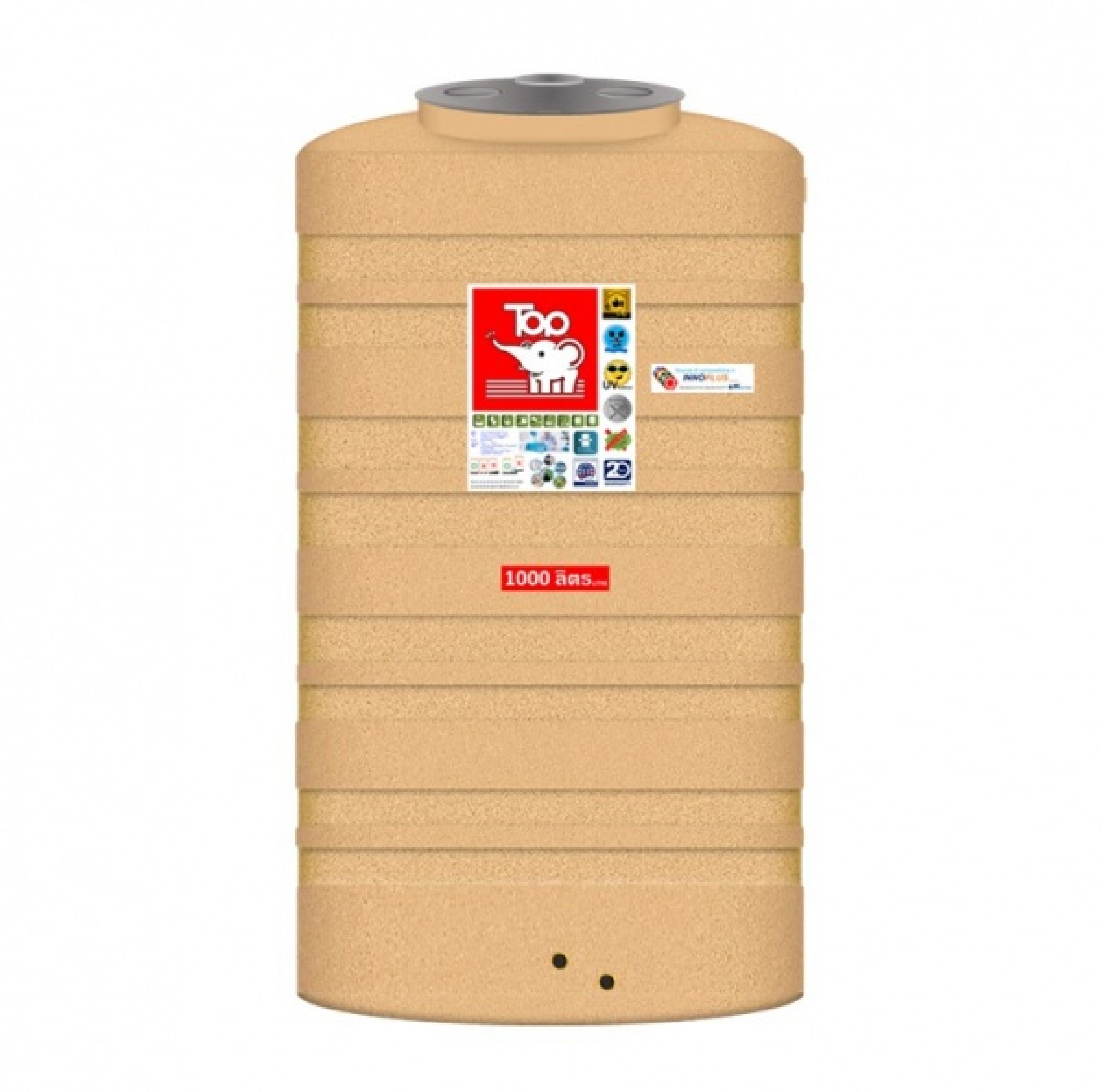 TOP ถังเก็บน้ำบนดิน(แกรนิต) 1000L รุ่น TNT 1000L รับประกัน 20 ปี