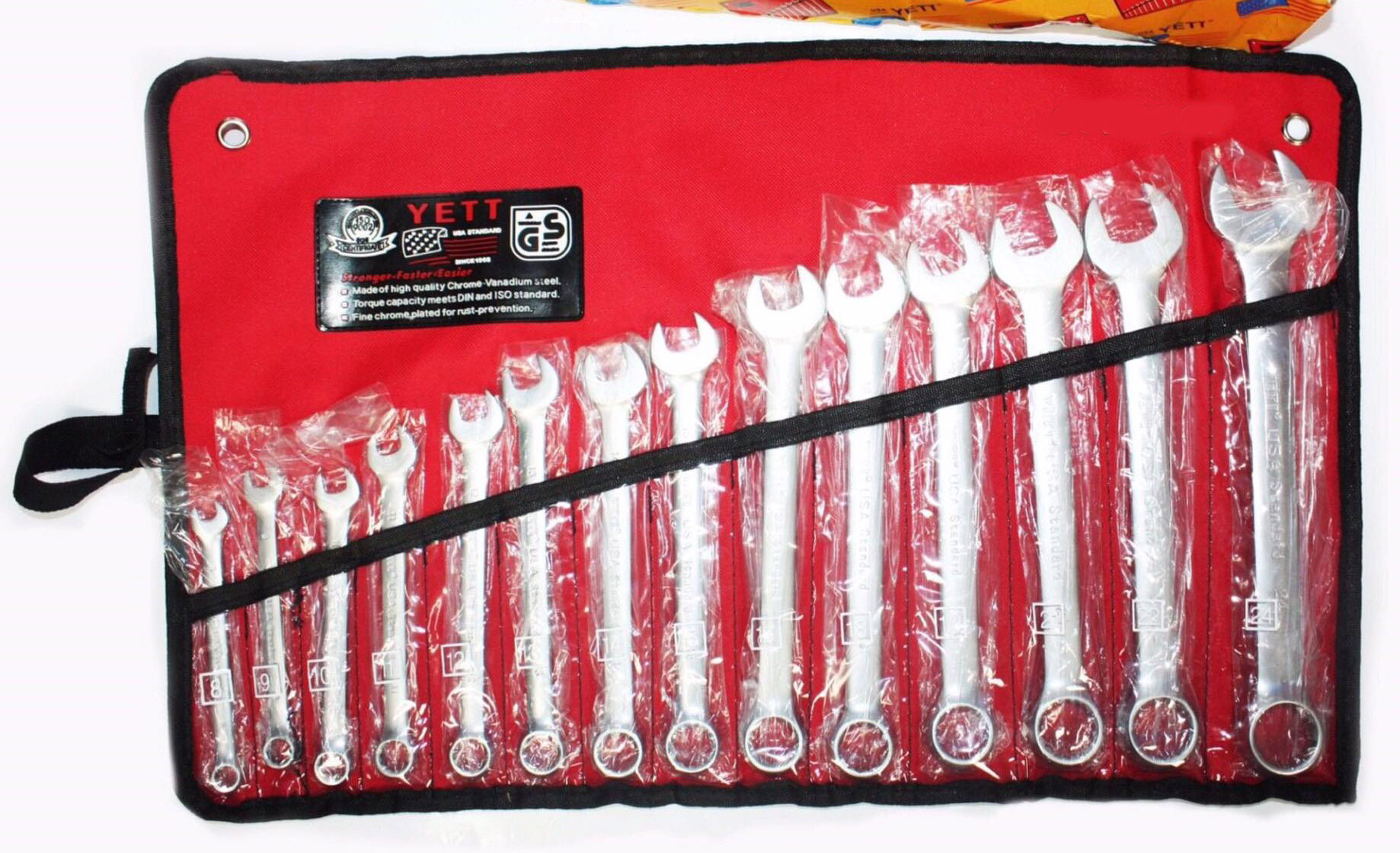 ประแจแหวนข้างปากตาย YETI 8-24 mm