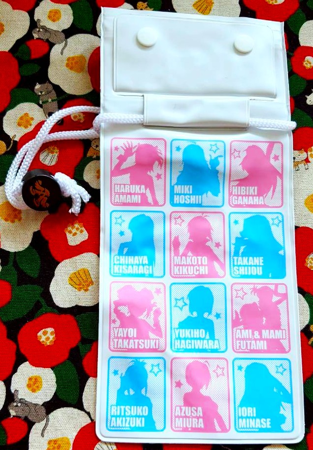 กระเป๋า ซองกันน้ำ ใส่ตั๋ว ใส่บัตร ใส่รูปภาพไอดอล ห้อยค้อ จากญี่ปุ่น The idol master ดิ ไอดอลมาสเตอร์ Size : 22 x 10 cm