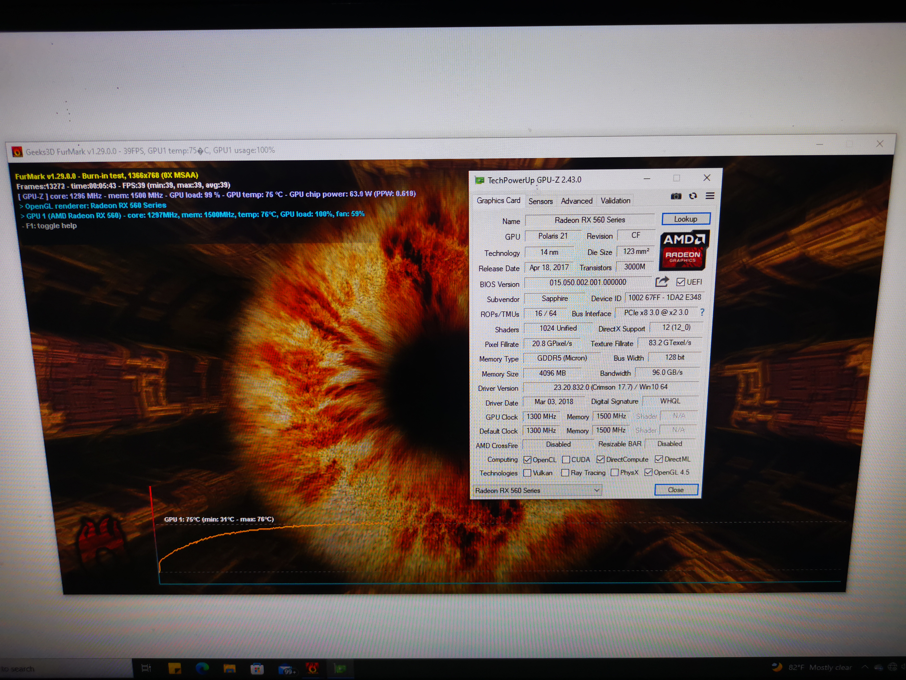 SAPPHIRE PULSE RX560 4G GDDR5 OC