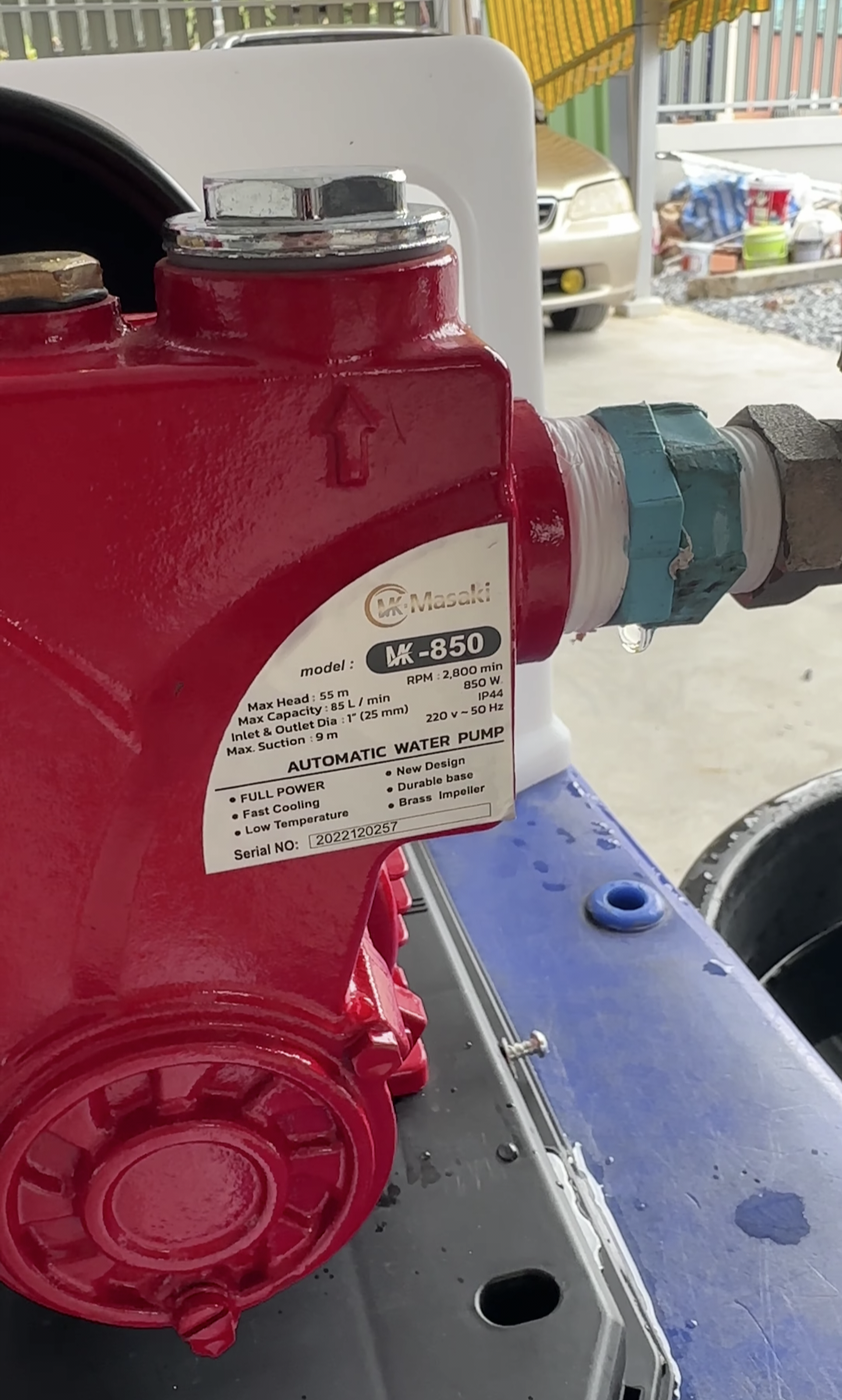 ปั๊มน้ำอัตโนมัติ มีฝาครอบ Masaki รุ่น MK-850