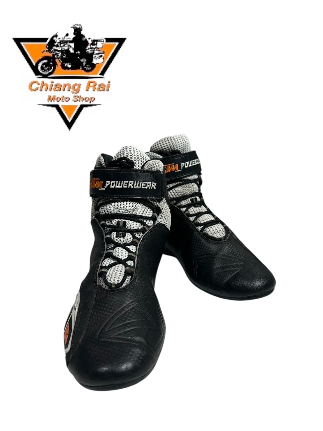 รองเท้าขี่มอเตอร์ไซด์( มือสอง) RCBT-014 Size ขนาดจากป้าย 42:EUR / 8:UK / 26.5:Cm.(KTM)