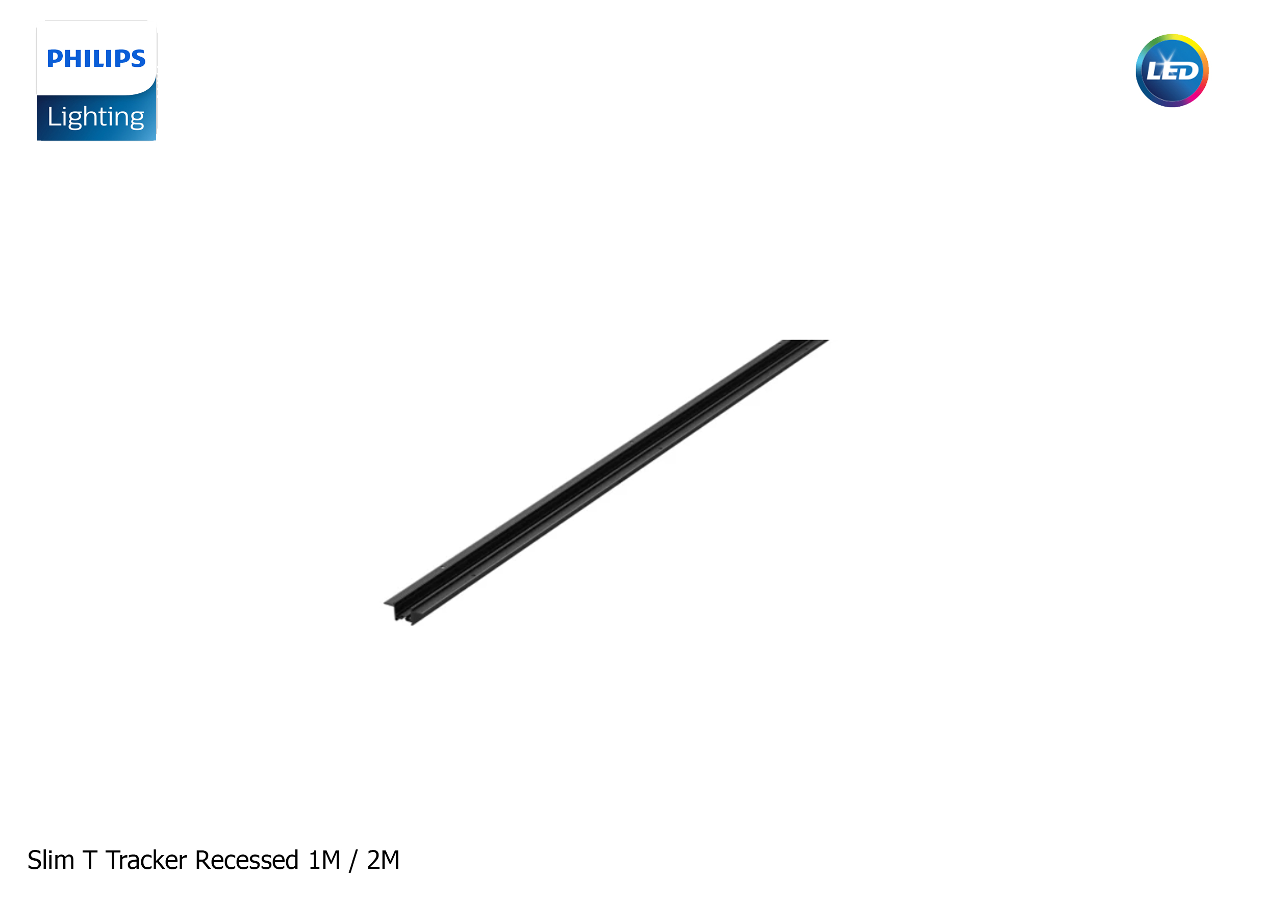 Slim T Tracker Recessed 1M /2M