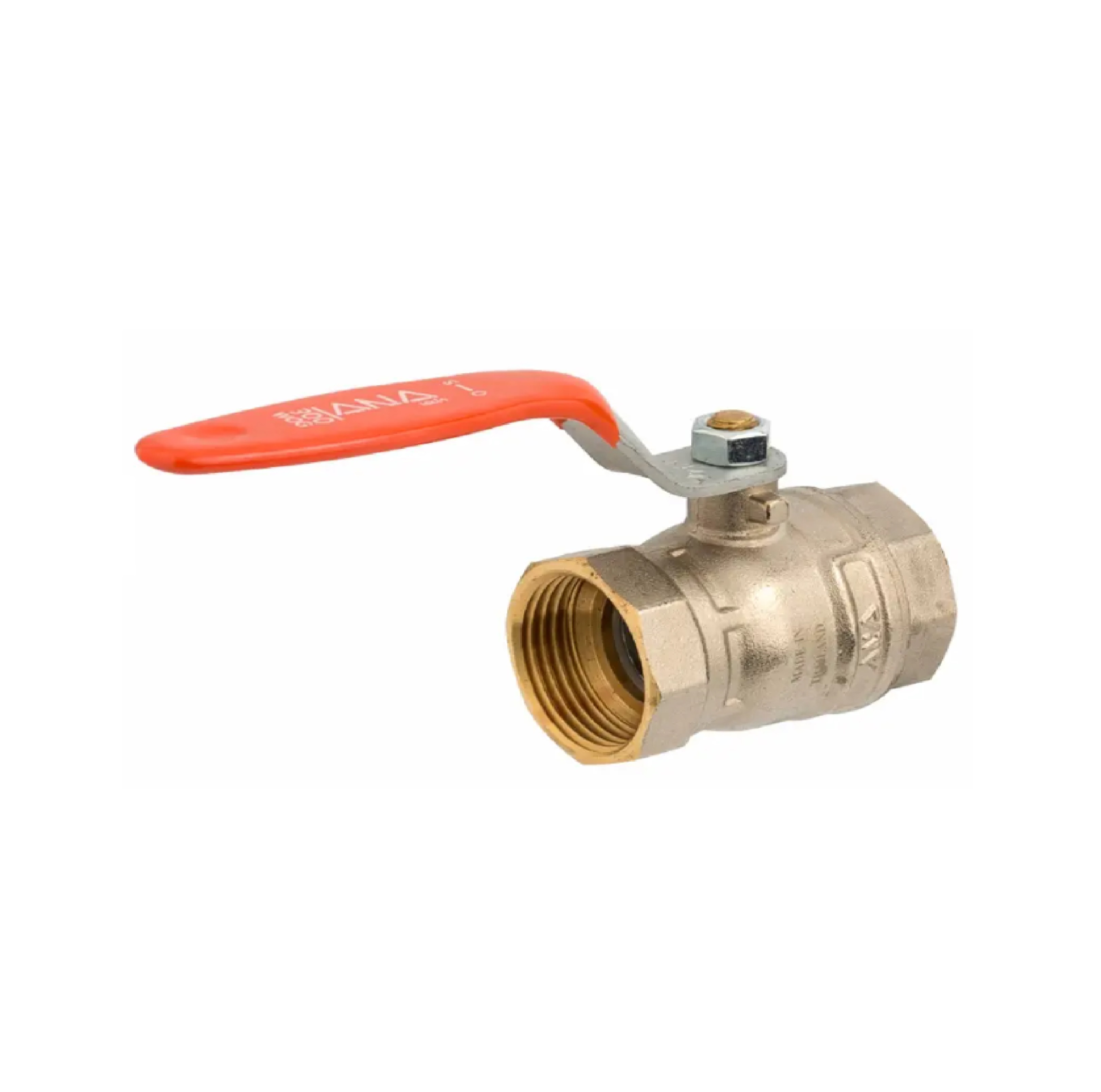 ANA บอลวาล์วรูิ๊ก F1 ด้ามเหล็ก ผิวชุป 2 1/2" รุ่น ก5B114-1-065-230-5-0