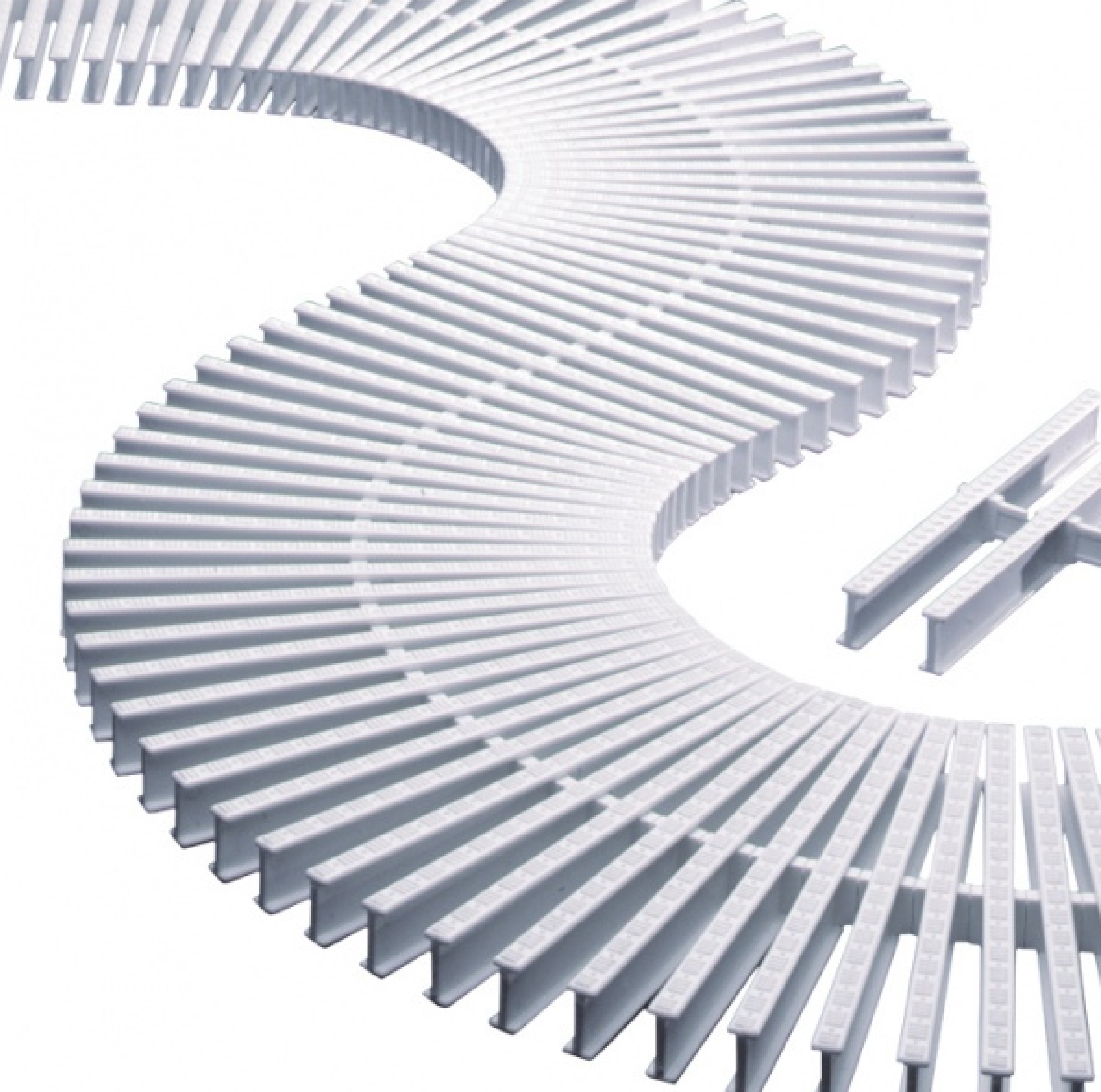 SAKU เกรทติ้ง 25x50ซม. รุ่น GX-25W สีขาว