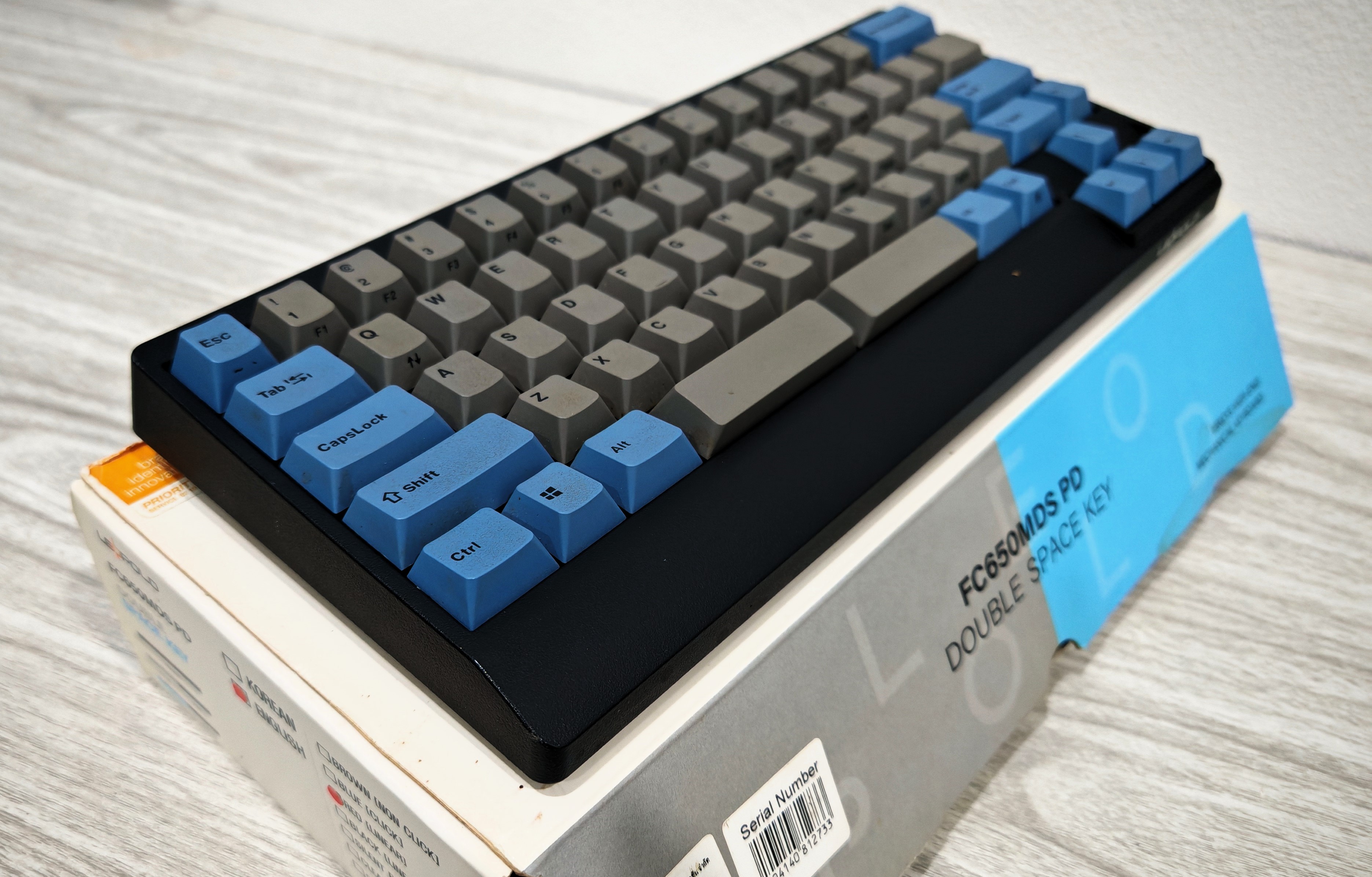 Keyboard LEOPOLD FC650MDS PD MX Brown Switch Gray Blue (EN)
