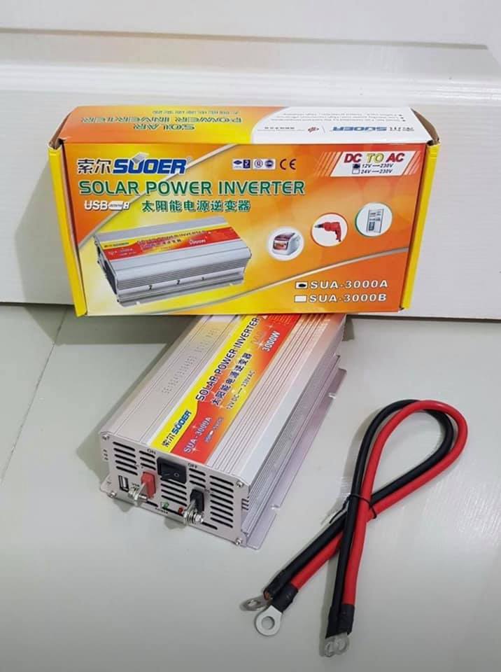 อินเวอร์เตอร์ แปลงไฟ 12V เป็น 220V ขนาด 3,000W