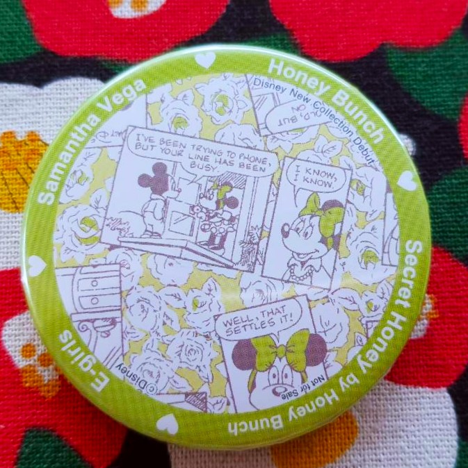 Mickey mouse Minnie Mouse เข็มกลัด มิกกี้เม้าส์ มินนี่เม้าส์ จากญี่ปุ่น Size : 5.5 cm
