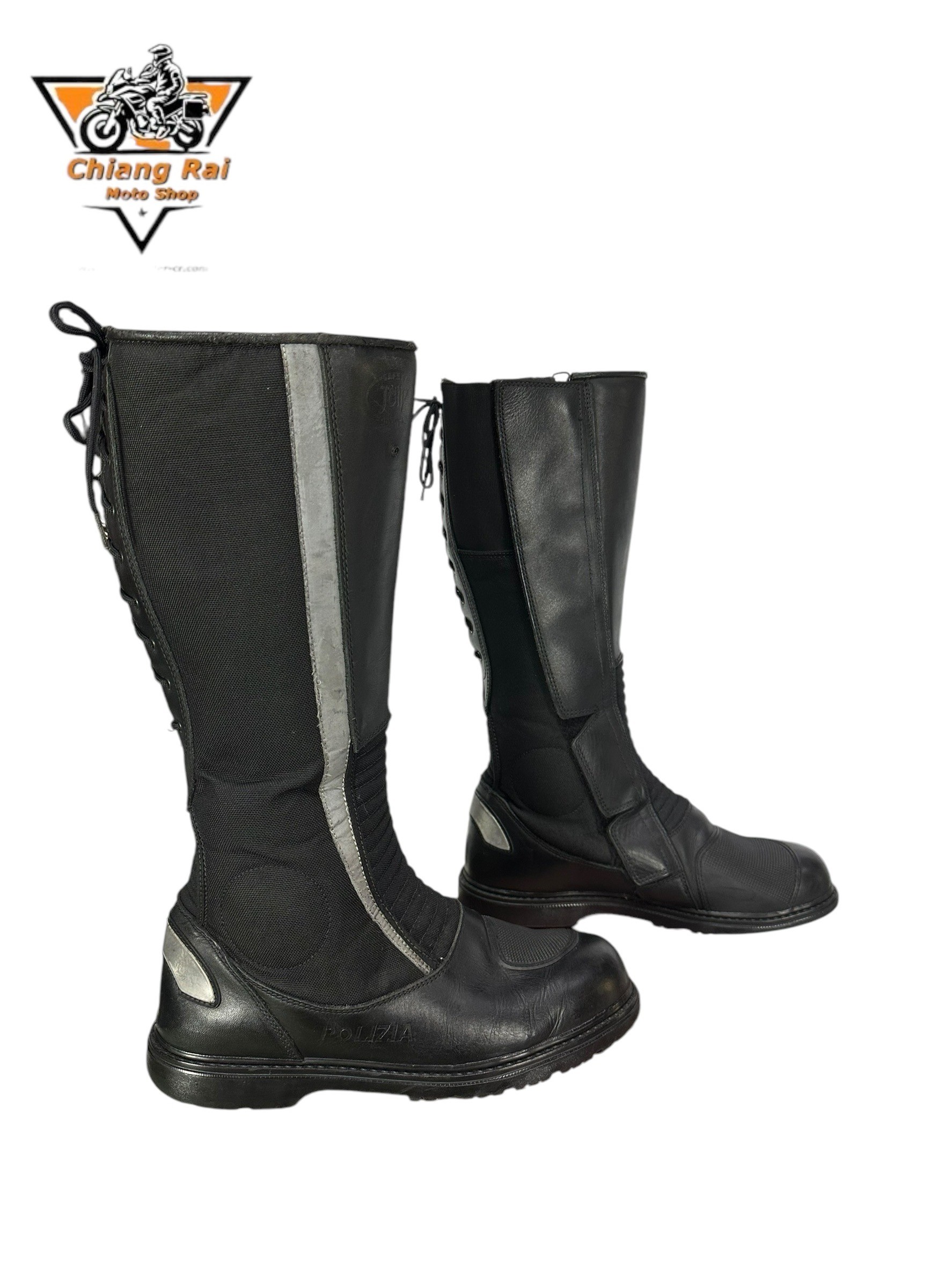 รองเท้าขี่มอเตอร์ไซด์( มือสอง) RCBS-916 Size ขนาดจากป้าย 43:EUR / 8.5:UK / 27.5:Cm.(POLIZIA)