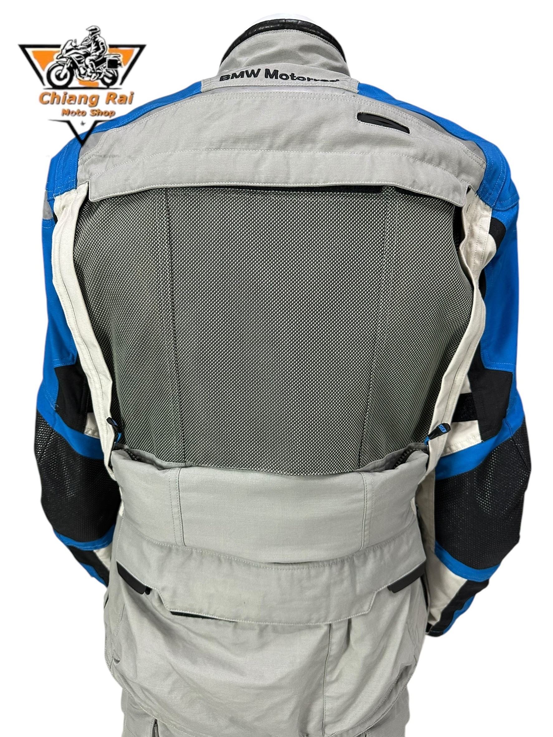 ชุดสำหรับขี่มอเตอร์ไซด์ ( มือสอง ) SET 020 ชุดทัวริ่ง เสื้อการ์ด + กางเกง ยี่ห้อ**BMW**