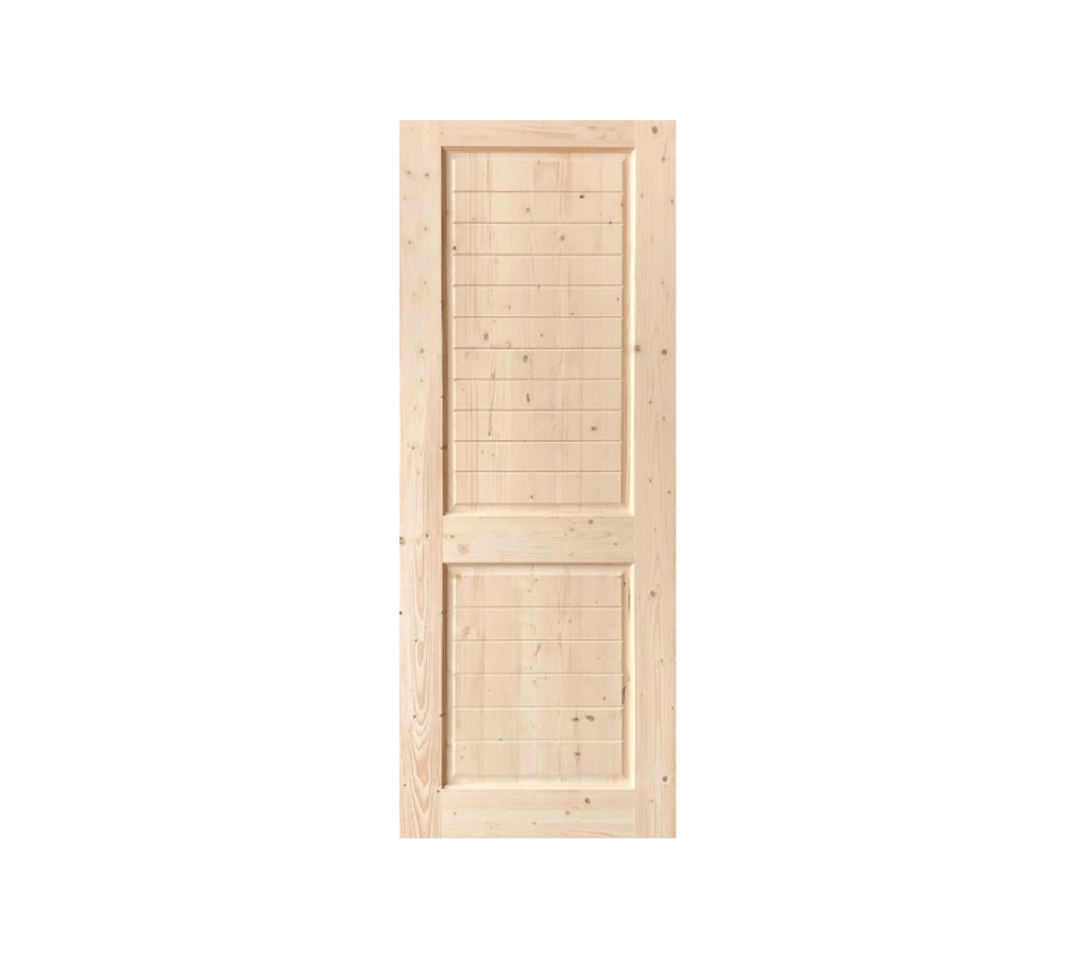 GREAT WOOD ประตูไม้ไวท์วูด บานทึบลูกฟักทำร่อง DPWD25-2 80x200ซม.