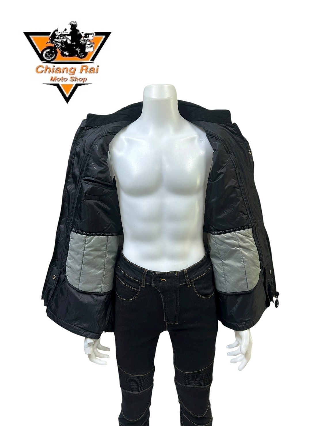 เสื้อขี่มอเตอร์ไซด์( มือสอง) RCTA 805 อก 50" ยาว 28 (XL) **CORAX**