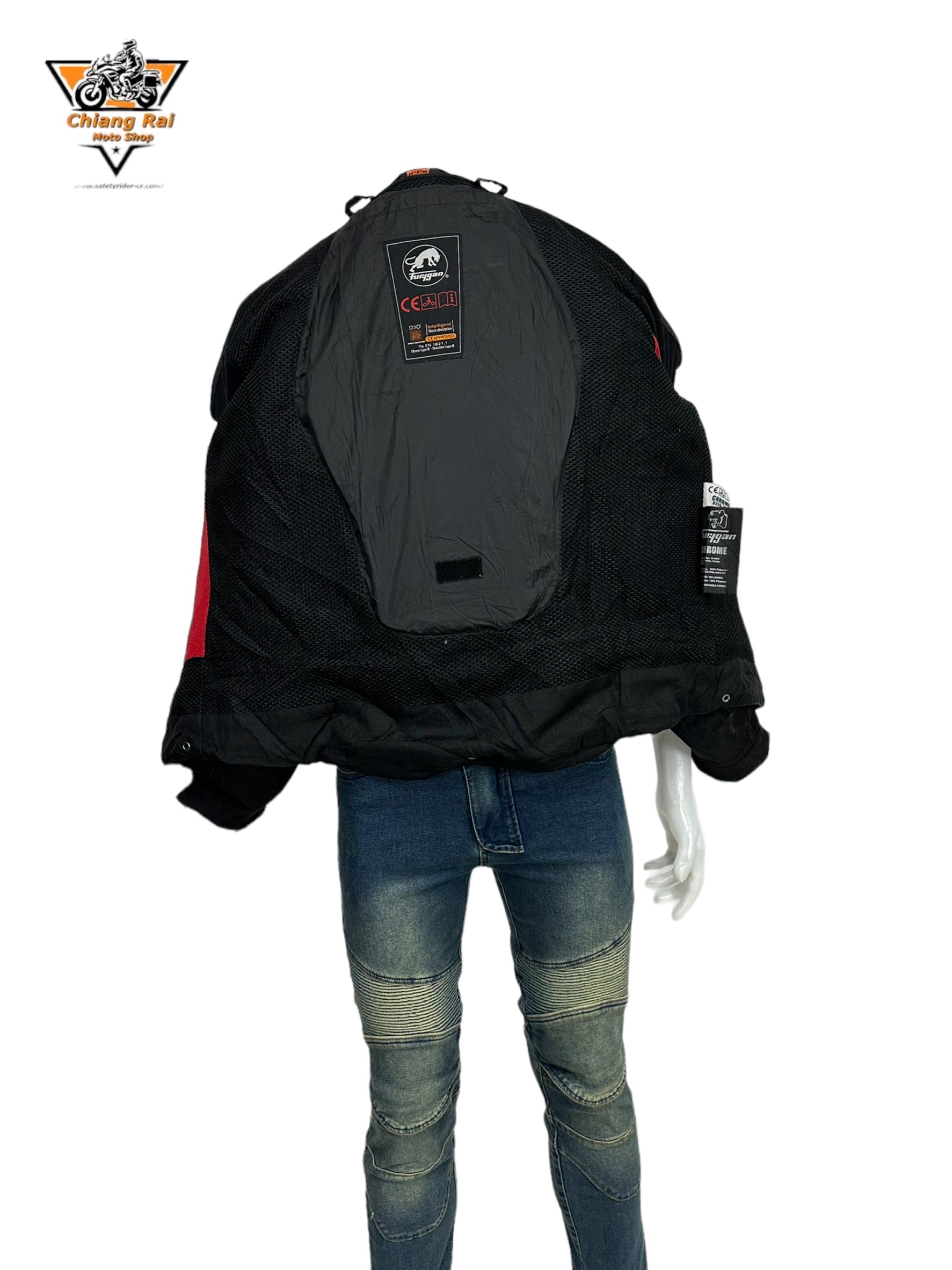 เสื้อขี่มอเตอร์ไซด์( มือสอง) RCSA 784 : อก 50" ยาว 27" (XL) Furygan