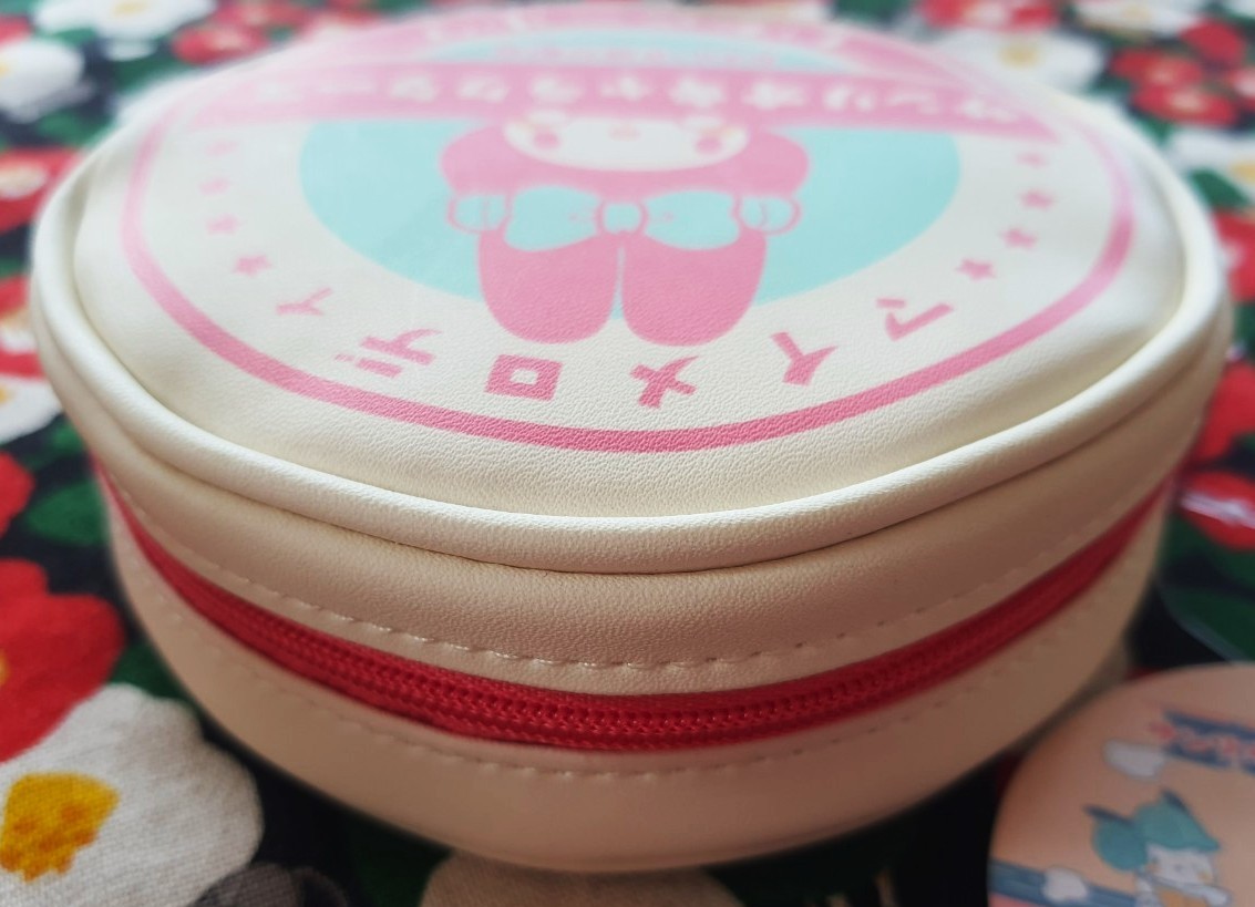 ของแท้จากญี่ปุ่น มายเมโลดี้ My Melody sanrio bag กระเป๋าใส่ของใส่เหรียญ มีซิป (หนัง) น่ารักมากๆ Size : 11.5 cm
