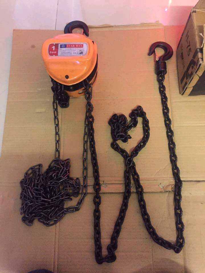 รอกโซ่ 1 ตัน ยี่ห้อ Star Way แบบเหลี่ยม