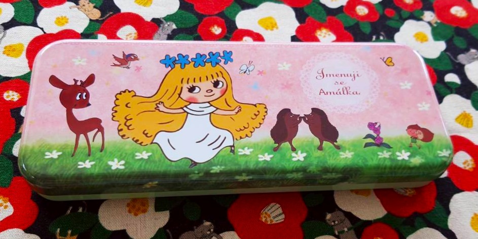 กล่องดินสอ กล่องเหล็ก Amalka Multi Can น่ารัก หายากมากๆ Size : 20 x 8 cm