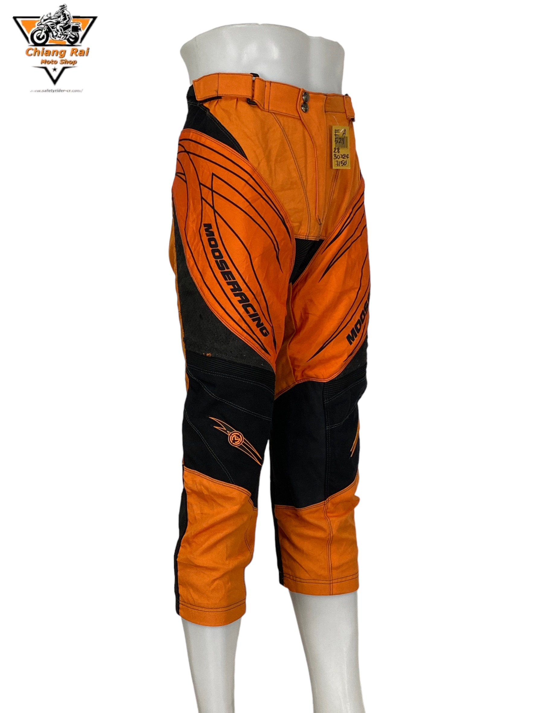 กางเกงขี่มอเตอร์ไซด์ ( มือสอง ) E&A 529: เอว 28-30" ยาว 24" **MOOSERACING**