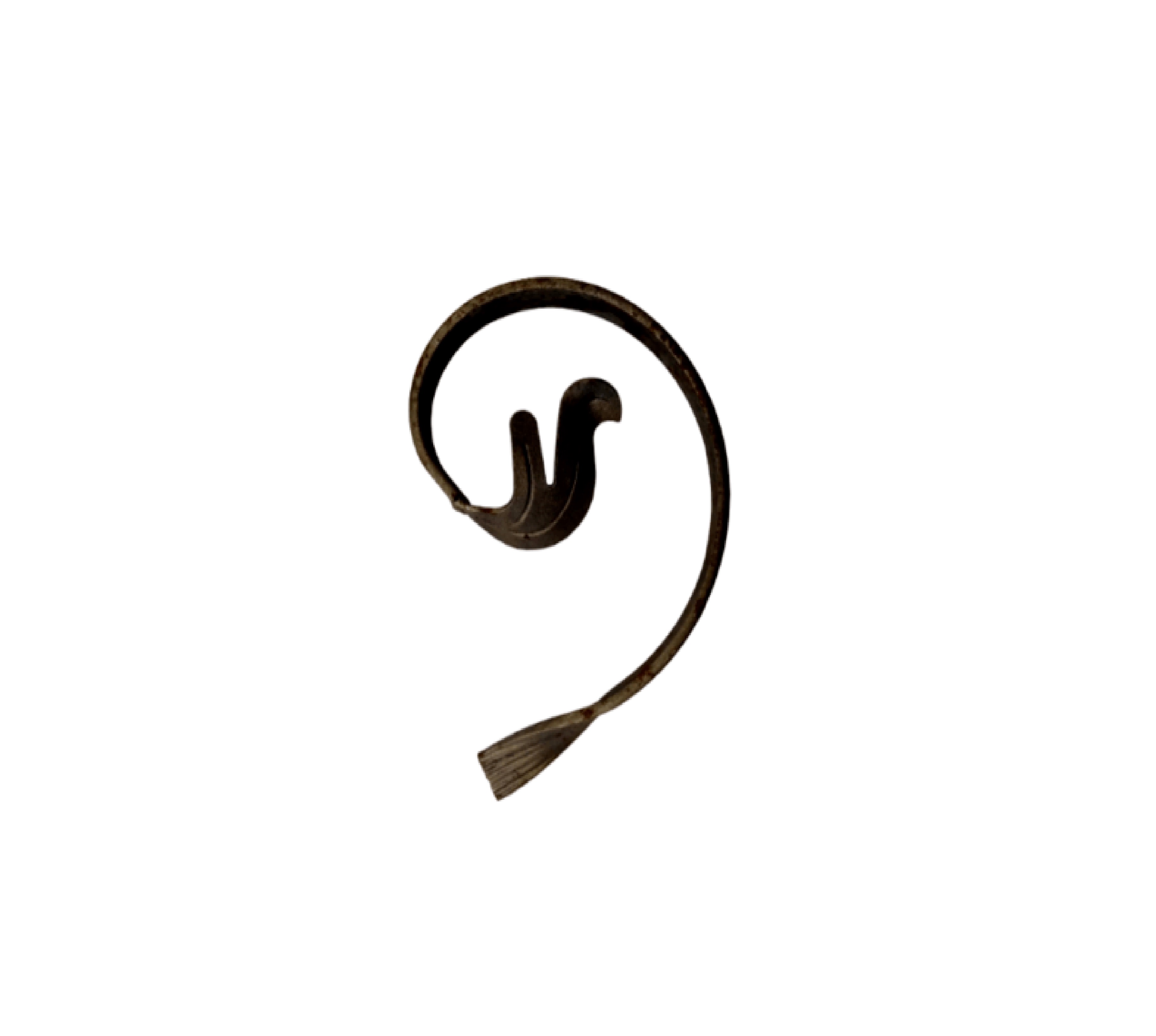 ลายเหล็กดัด ก้นหอยหางปลาเล็ก ขนาด 150x110 มม.