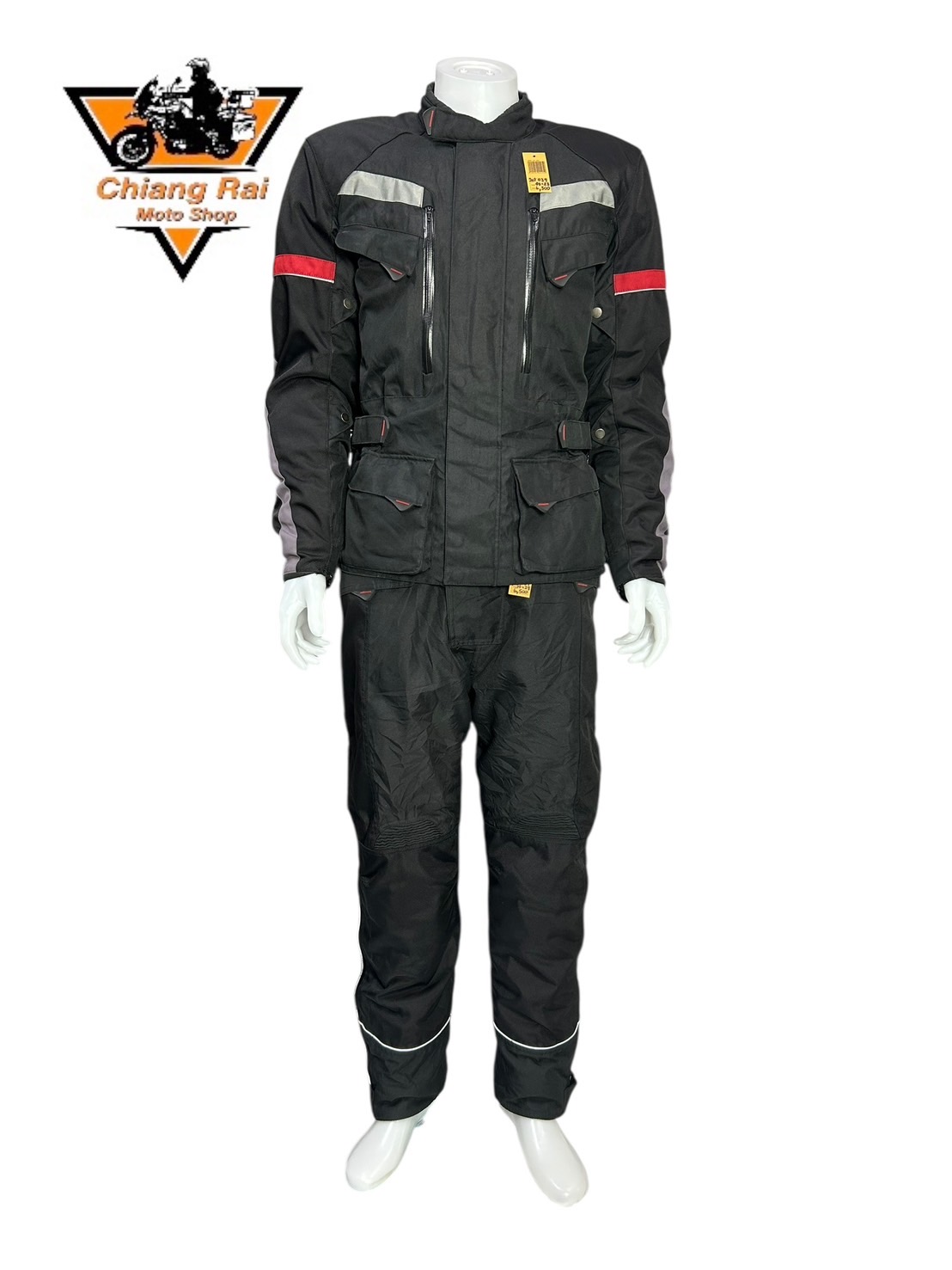 ชุดสำหรับขี่มอเตอร์ไซด์ (มือสอง) SET 039 ชุดทัวริ่ง เสื้อการ์ด + กางเกง ยี่ห้อ***Crane***