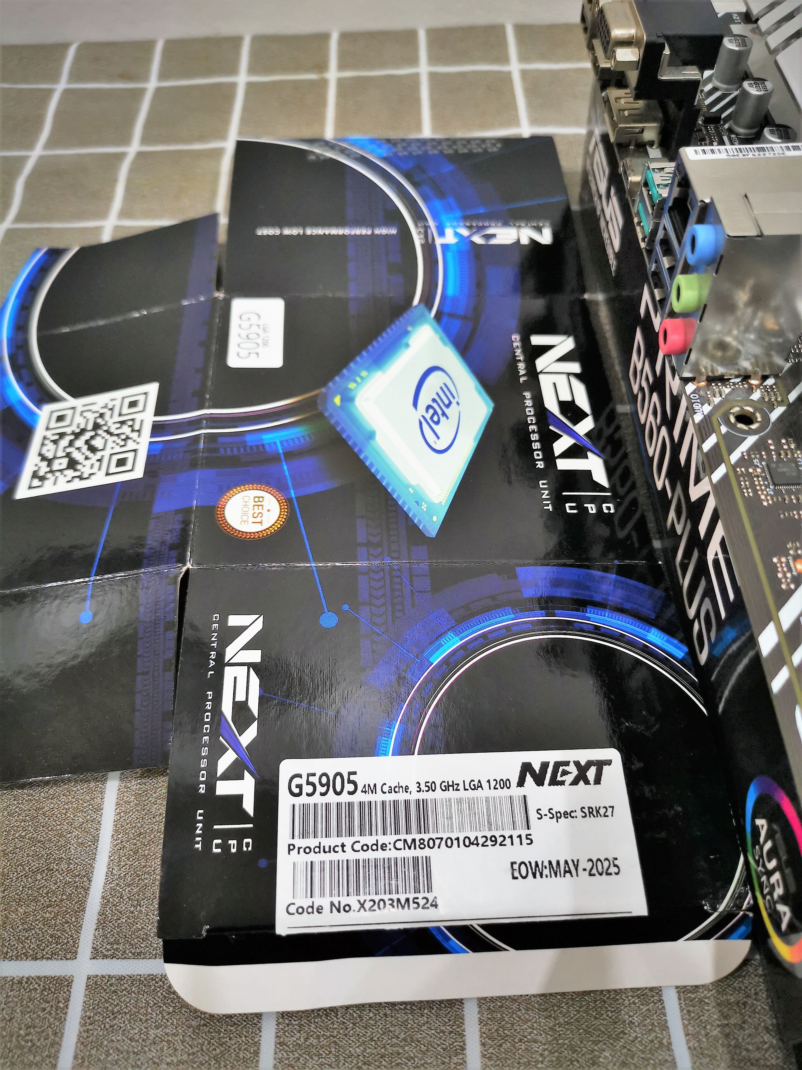 เซ็ตมัดรวม บอร์ด B560 + ซีพียู G5905 + Ram Hynix DDR4 8/2666