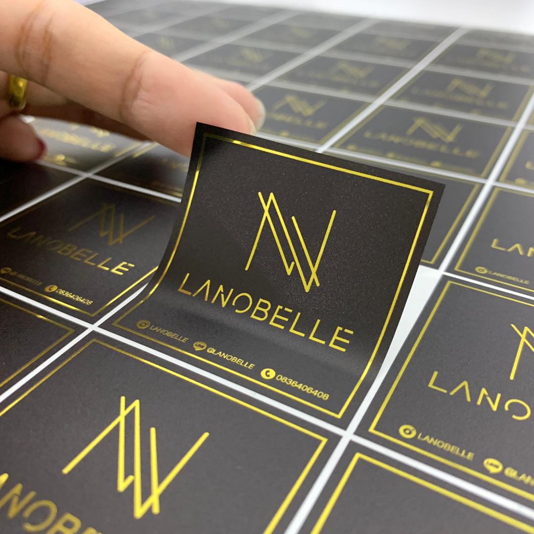 สติ๊กเกอร์ฉลากสินค้าฟรอยทอง ฟอยล์