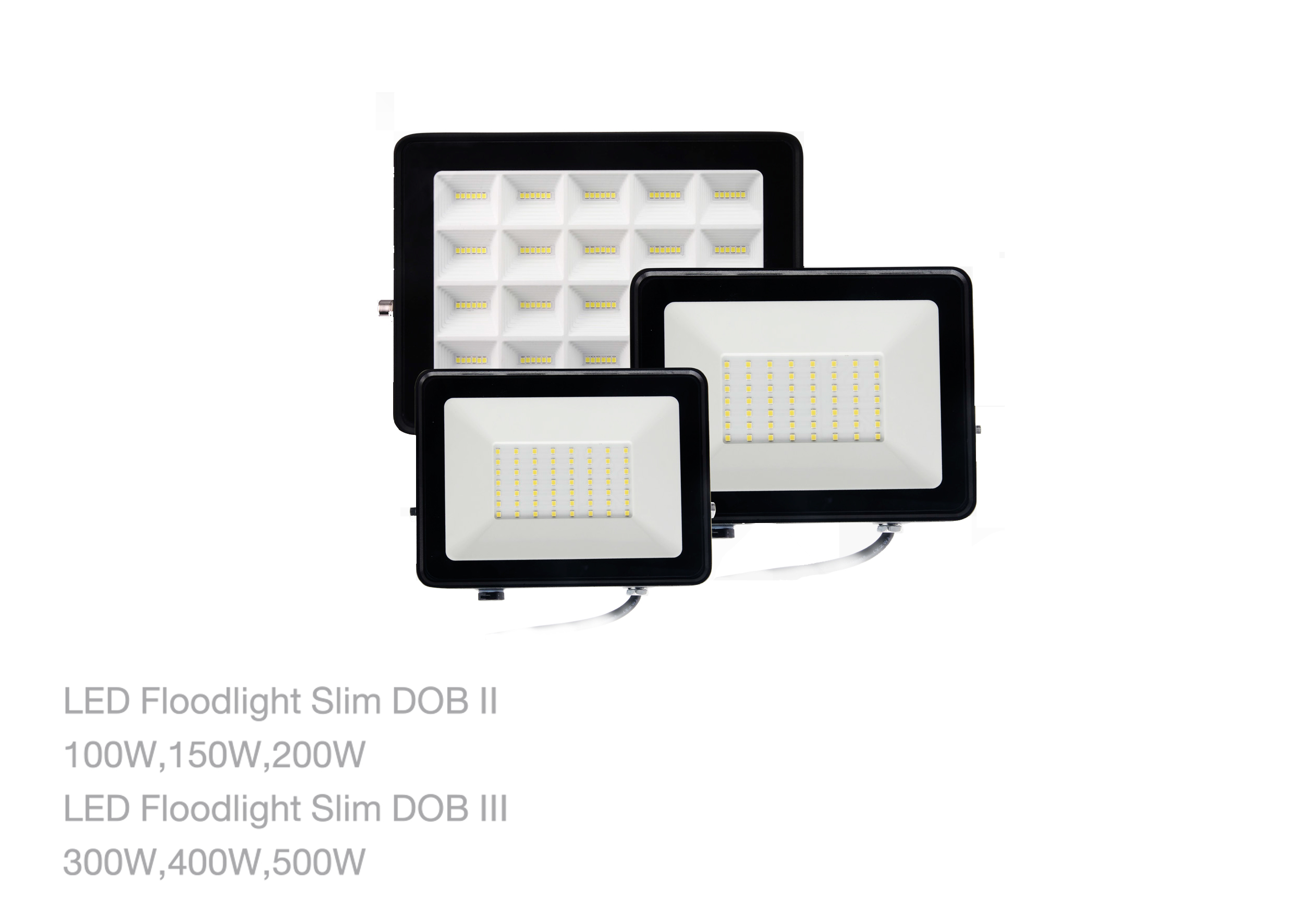 โคม LED Floodlight DOB 100W ,150W ,200W ,300W ,400W ,500W GATA