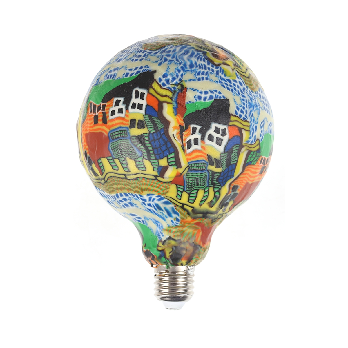 HI-TEK หลอดไฟ LED E27 8 วัตต์ รุ่น Deco ลายเมือง