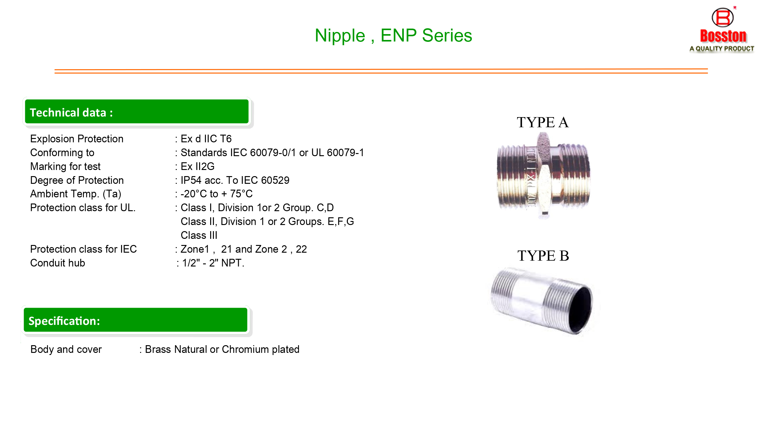 Nipple ENP Series