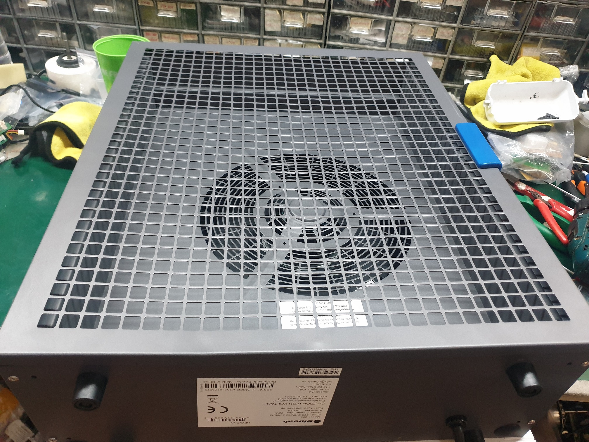 ซ่อมเครื่องฟอกอากาศ ยี่ห้อ BLUEAIR รุ่น BLUEAIR_205 อาการเครื่องไม่ทำงาน