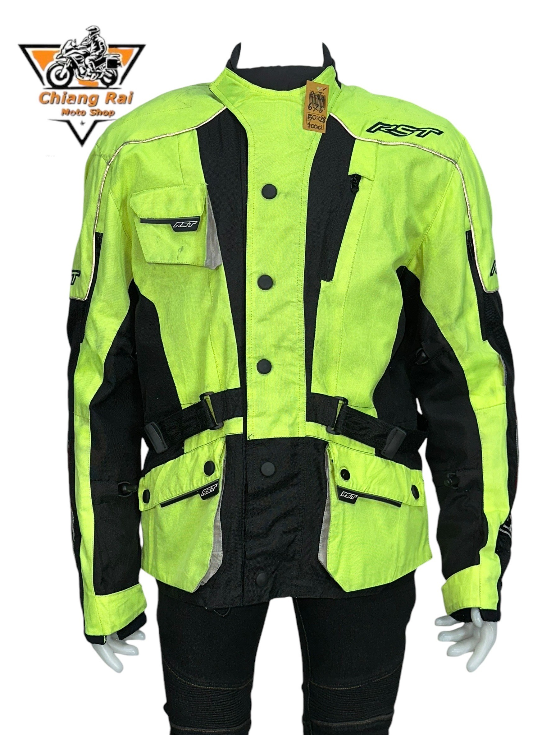 เสื้อขี่มอเตอร์ไซด์( มือสอง) RCTA 676 อก 50" ยาว 28"(XL) **RST**