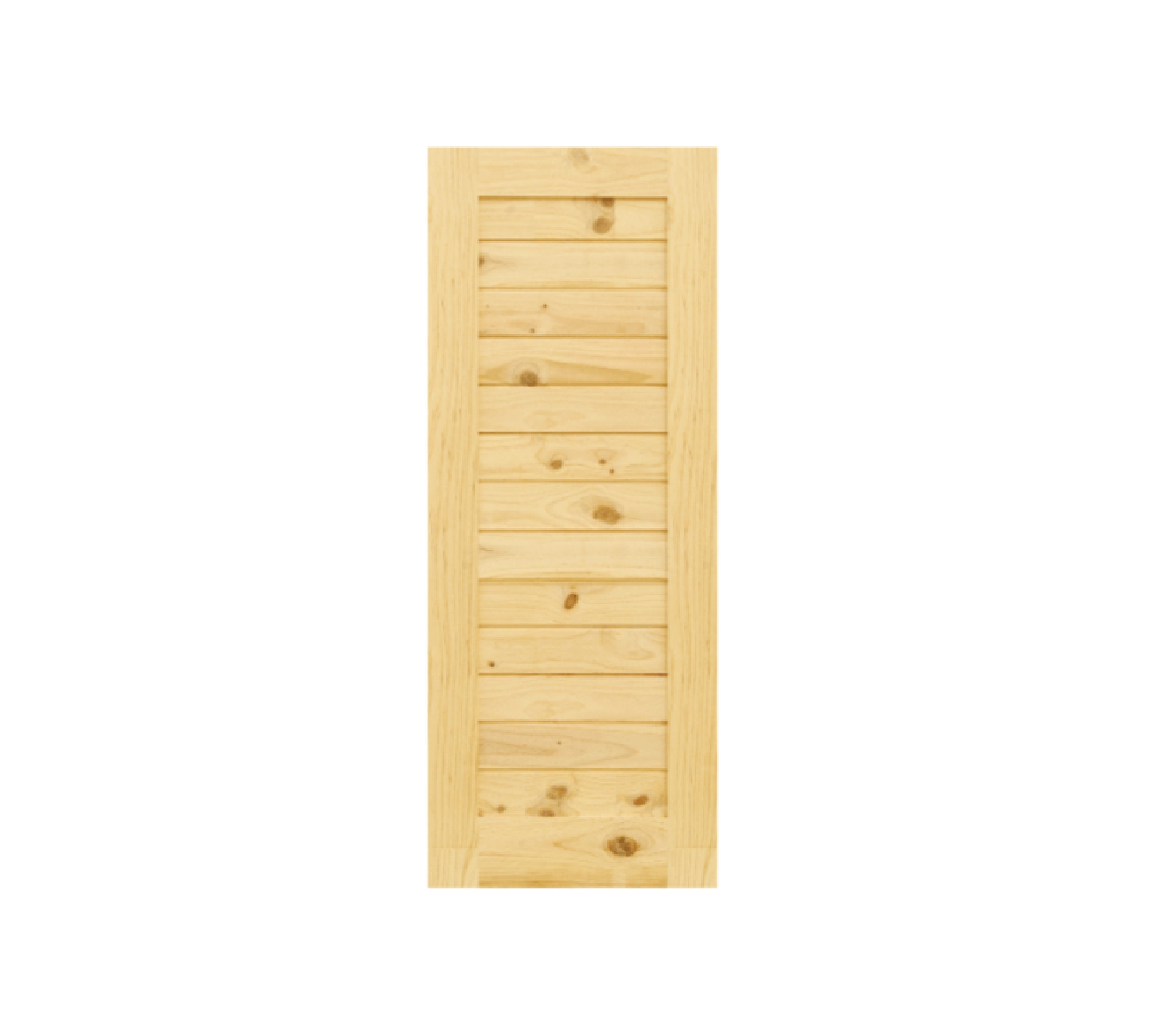 ประตูไม้สนนิวซีแลนด์ Eco Pine-001 80x180 cm.