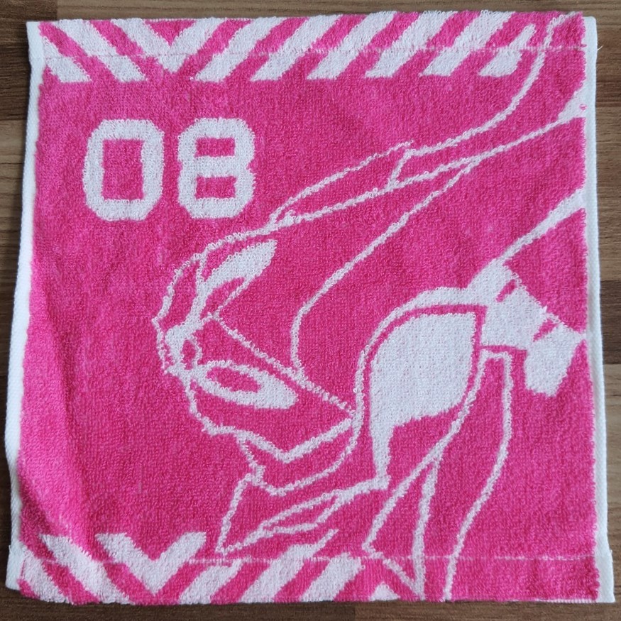 ผ้าขนหนู ผ้าเช็ดหน้า Evangelion Neon Genesis EVA 08 ของแท้จากญี่ปุ่น Size : 25 x 25 cm