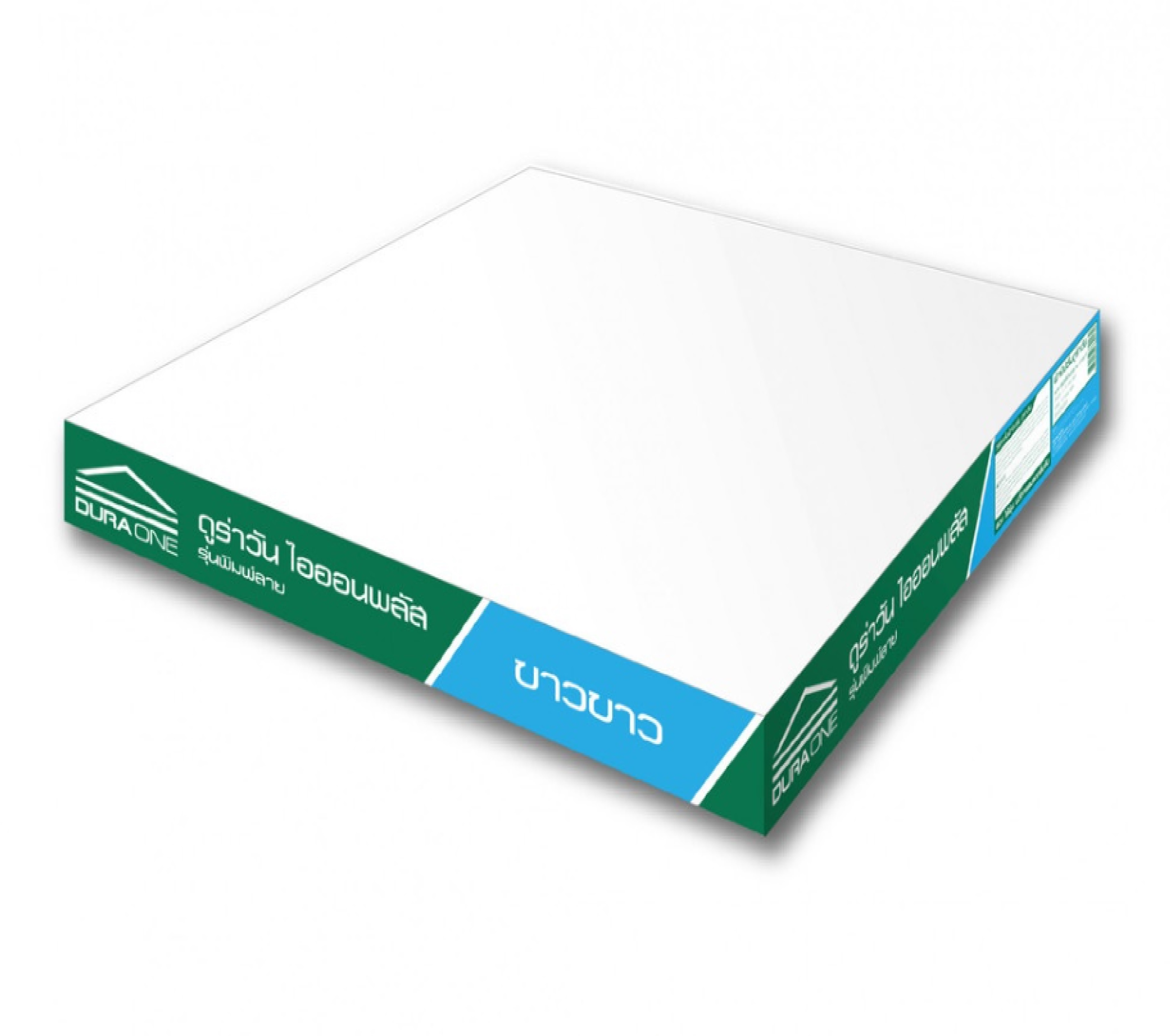 แผ่นยิปซัมดูร่า ไอออนพลัส 60x60x0.8 สีขาว