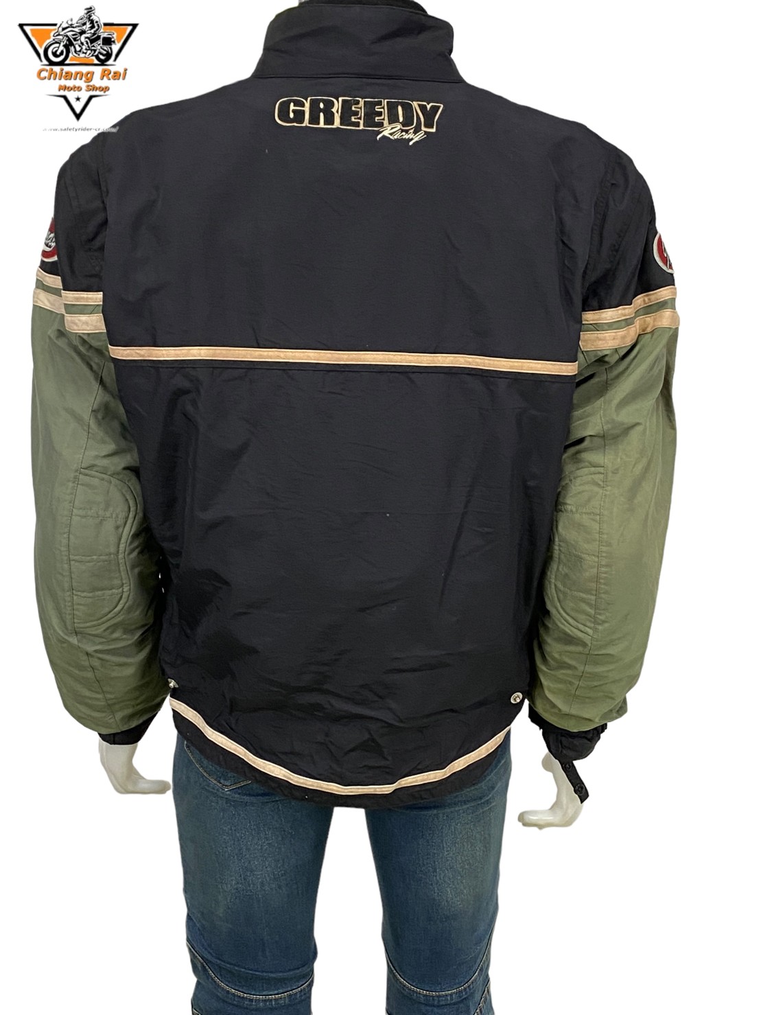 เสื้อขี่มอเตอร์ไซด์( มือสอง) RCSA 526: อก 50" ยาว 25" (XL) **GREEDY**