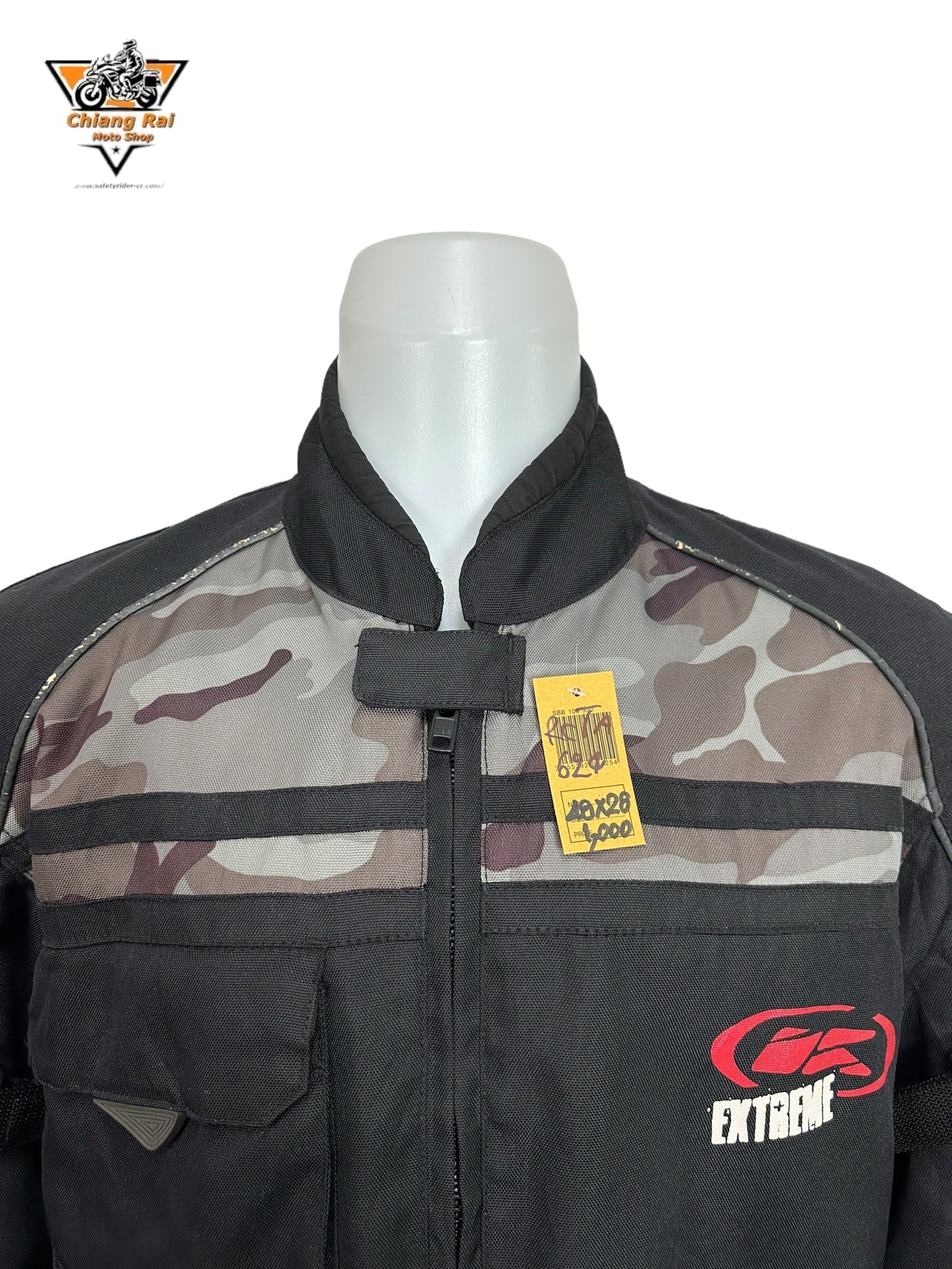 เสื้อขี่มอเตอร์ไซด์( มือสอง) RCTA 624: อก 48" ยาว 28"(XL) **KENNY** (ไม่มีการ์ด)