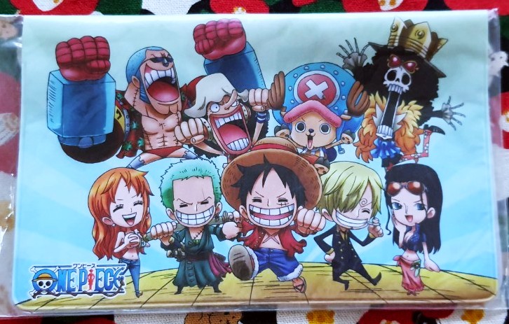 One piece วันพีซ กระเป๋า ใส่ สมุดธนาคาร ใส่ การ์ด นามบัตร ใส่ของ จากญี่ปุ่น Size : 16 x 10 cm