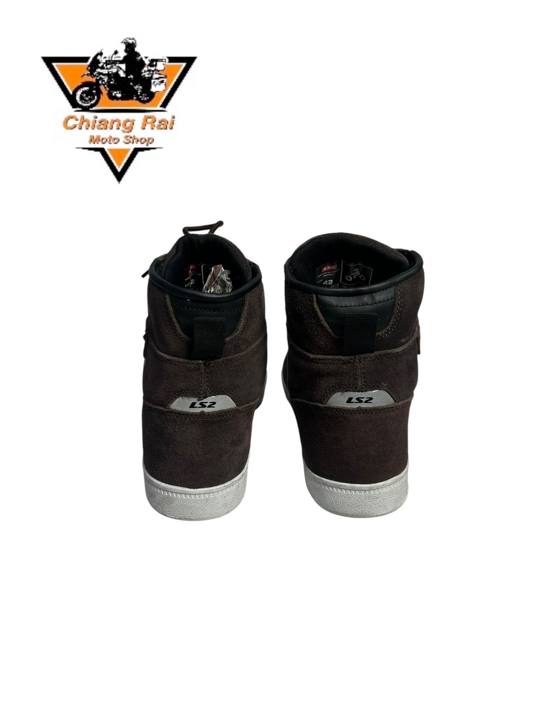 รองเท้าขี่มอเตอร์ไซด์( มือสอง) RCBT-093 Size ขนาดจากป้าย 42:EUR / 8:UK / 27:Cm.(Ls2)